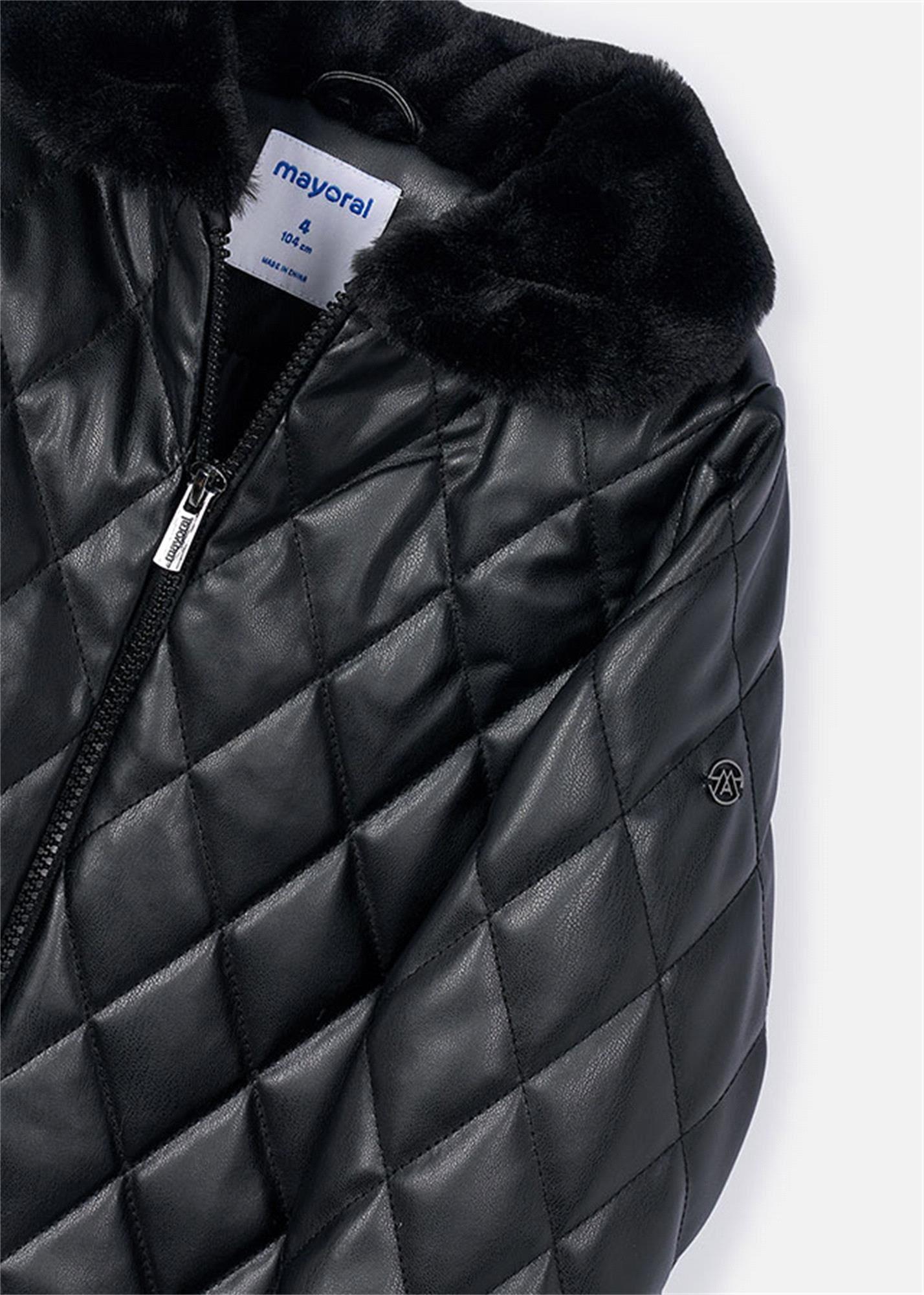 Mayoral Kız Çocuk Dolgulu Yumuşak Kaban Siyah 4445