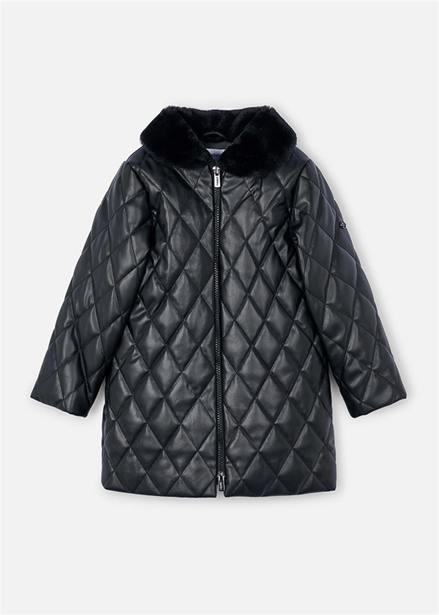 Mayoral Kız Çocuk Dolgulu Yumuşak Kaban Siyah 4445