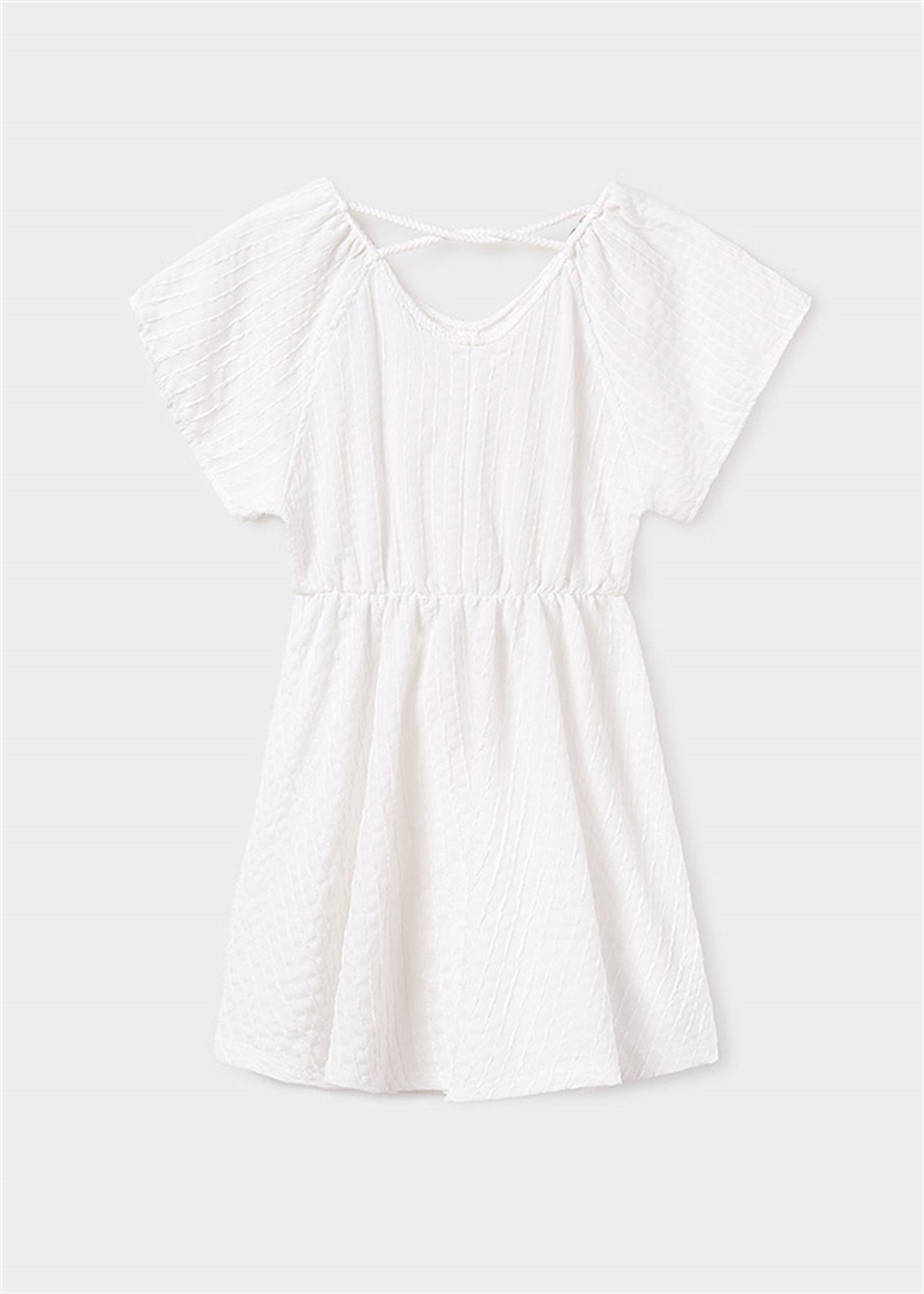 Mayoral Kız Çocuk Elbise Beyaz 6987