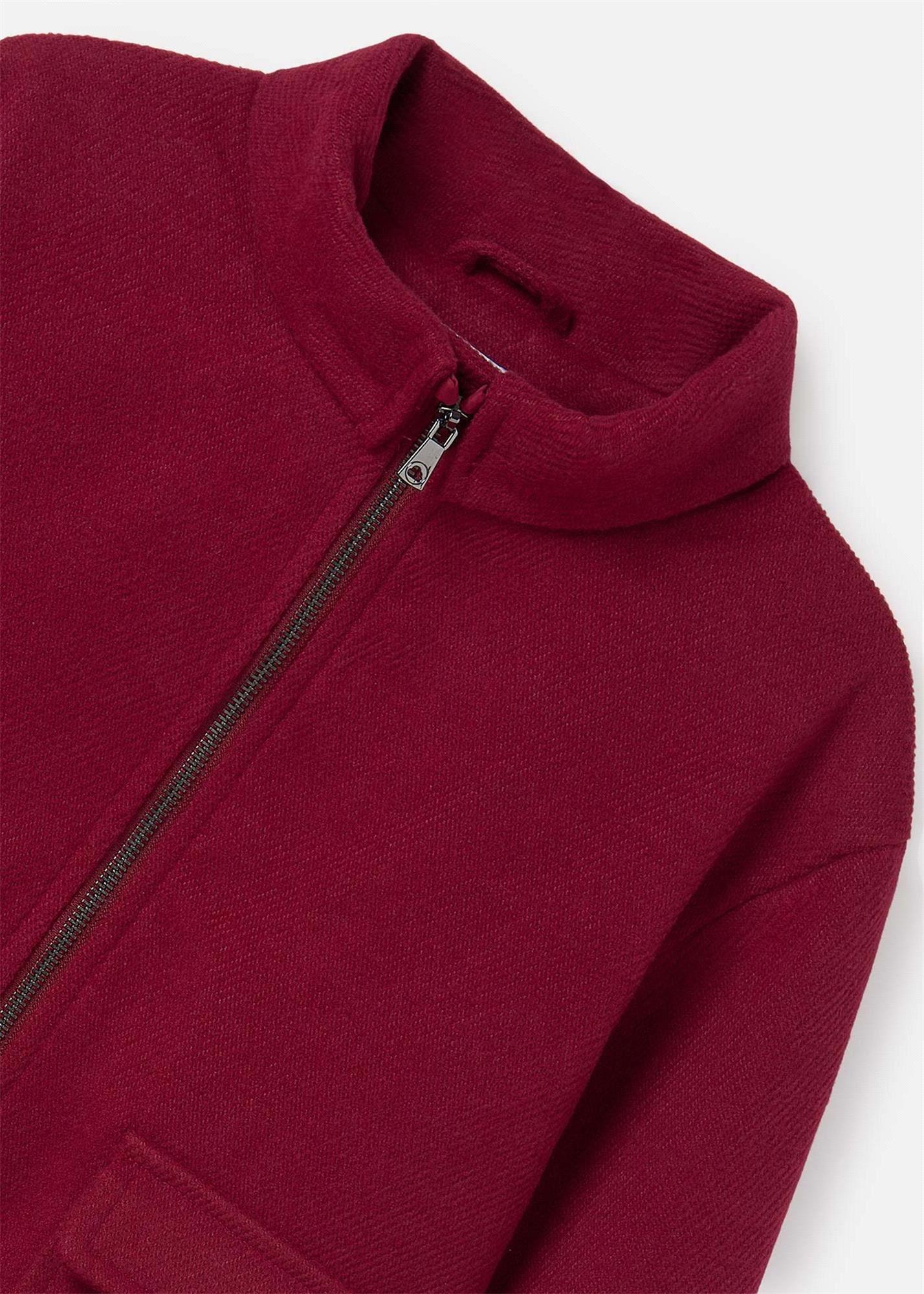 Mayoral Kız Çocuk Fermuarlı Kaban Bordo 7477