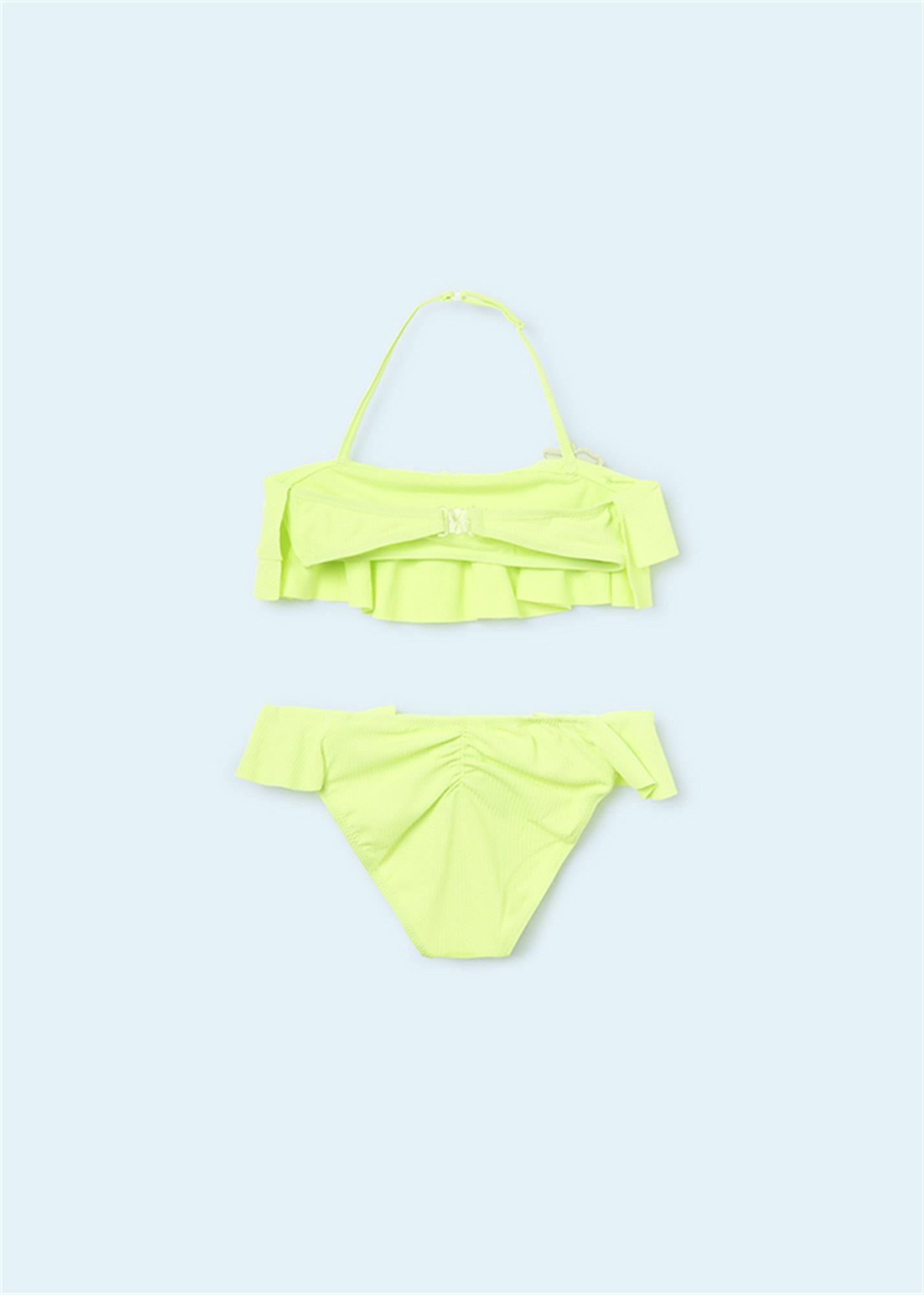 Mayoral Kız Çocuk Fırfırlı Bikini Sarı 6752