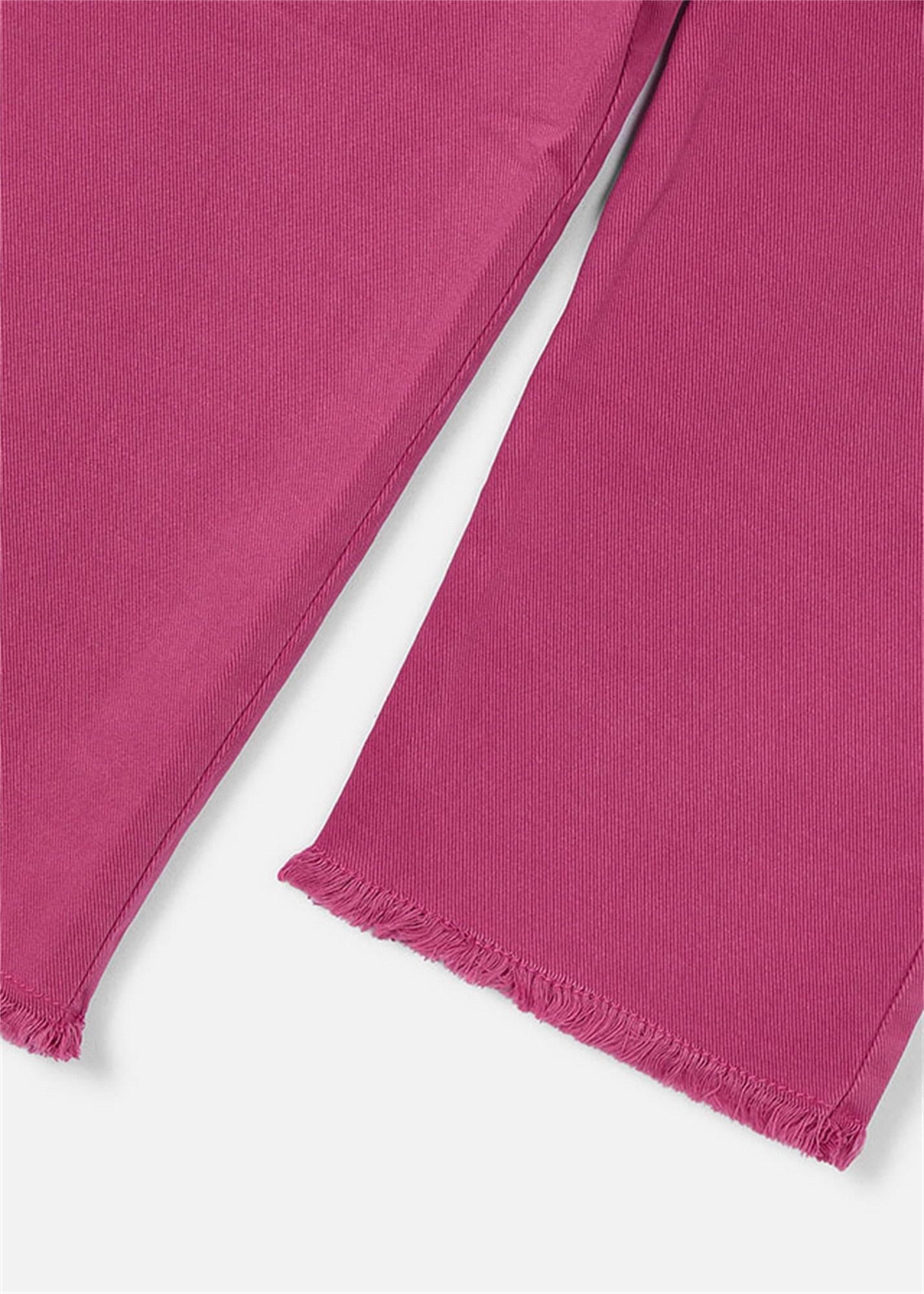 Mayoral Kız Çocuk Geniş Paçalı Gabardin Pantolon Pembe 3588