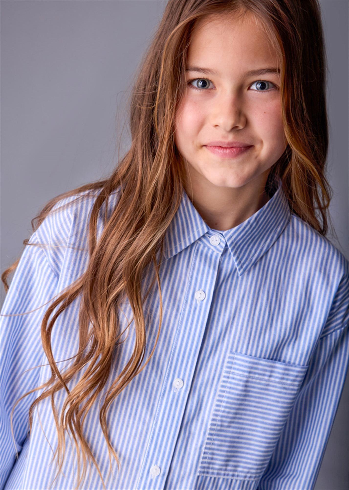 Mayoral Kız Çocuk Gömlek Mavi 7197