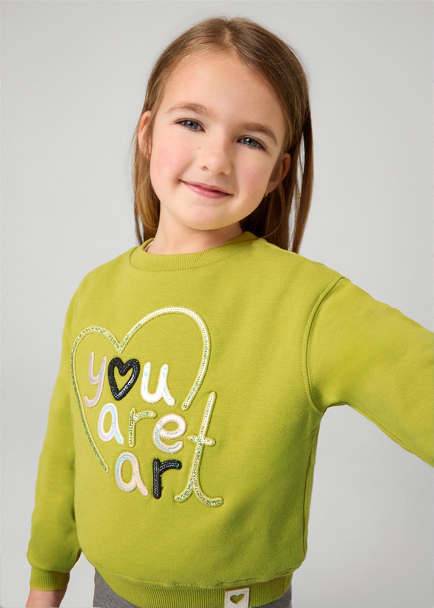 Mayoral Kız Çocuk İşlemeli Bluz Yeşil 4479