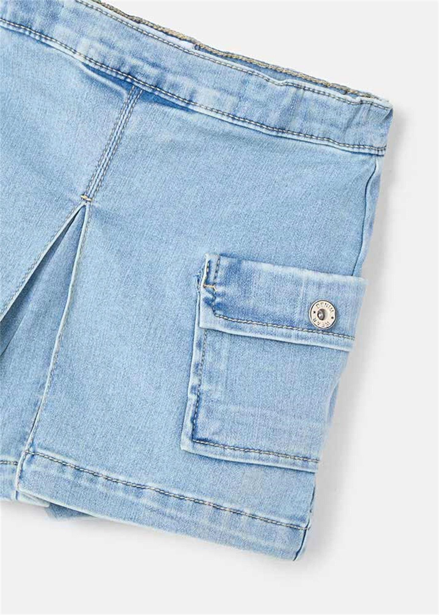 Mayoral Kız Çocuk Kargo Şort Mavi 3207