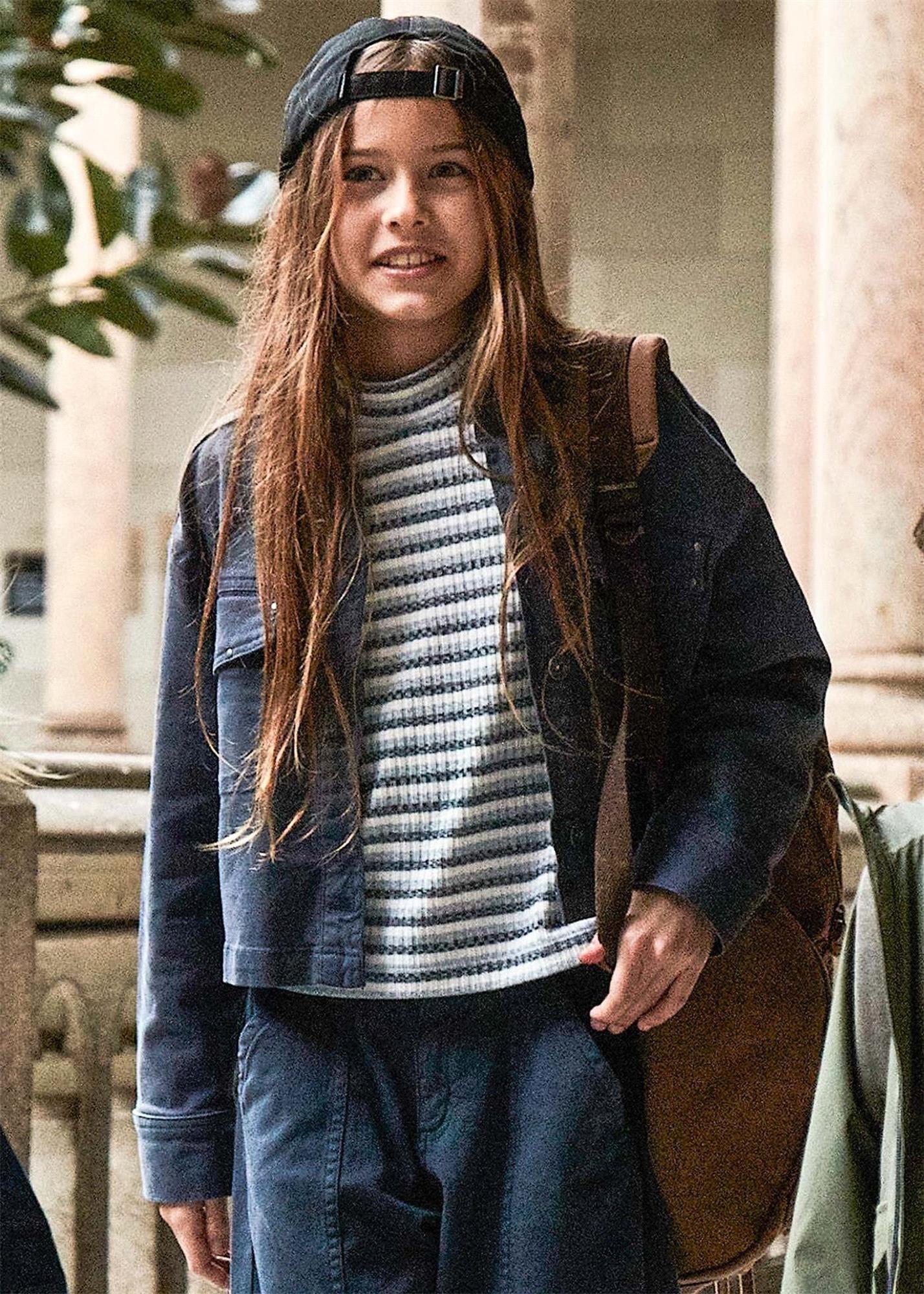 Mayoral Kız Çocuk Kot Ceket Lacivert 7198