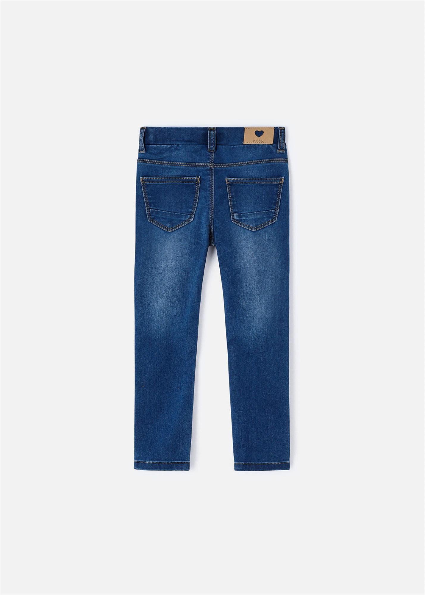 Mayoral Kız Çocuk Skinny Fit Jean Kot Pantolon Lacivert 548