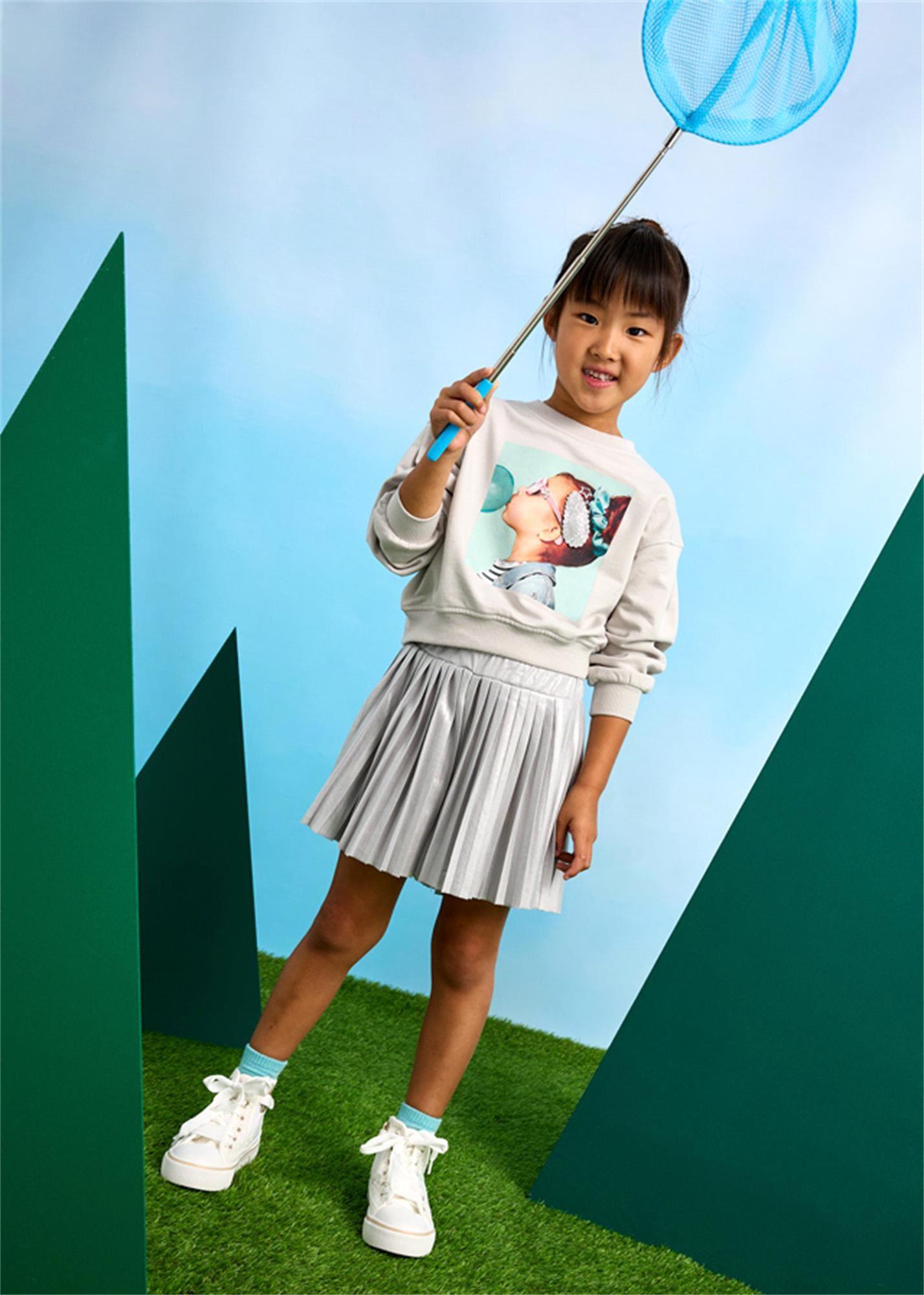 Mayoral Kız Çocuk Sweatshirt Gri 3401