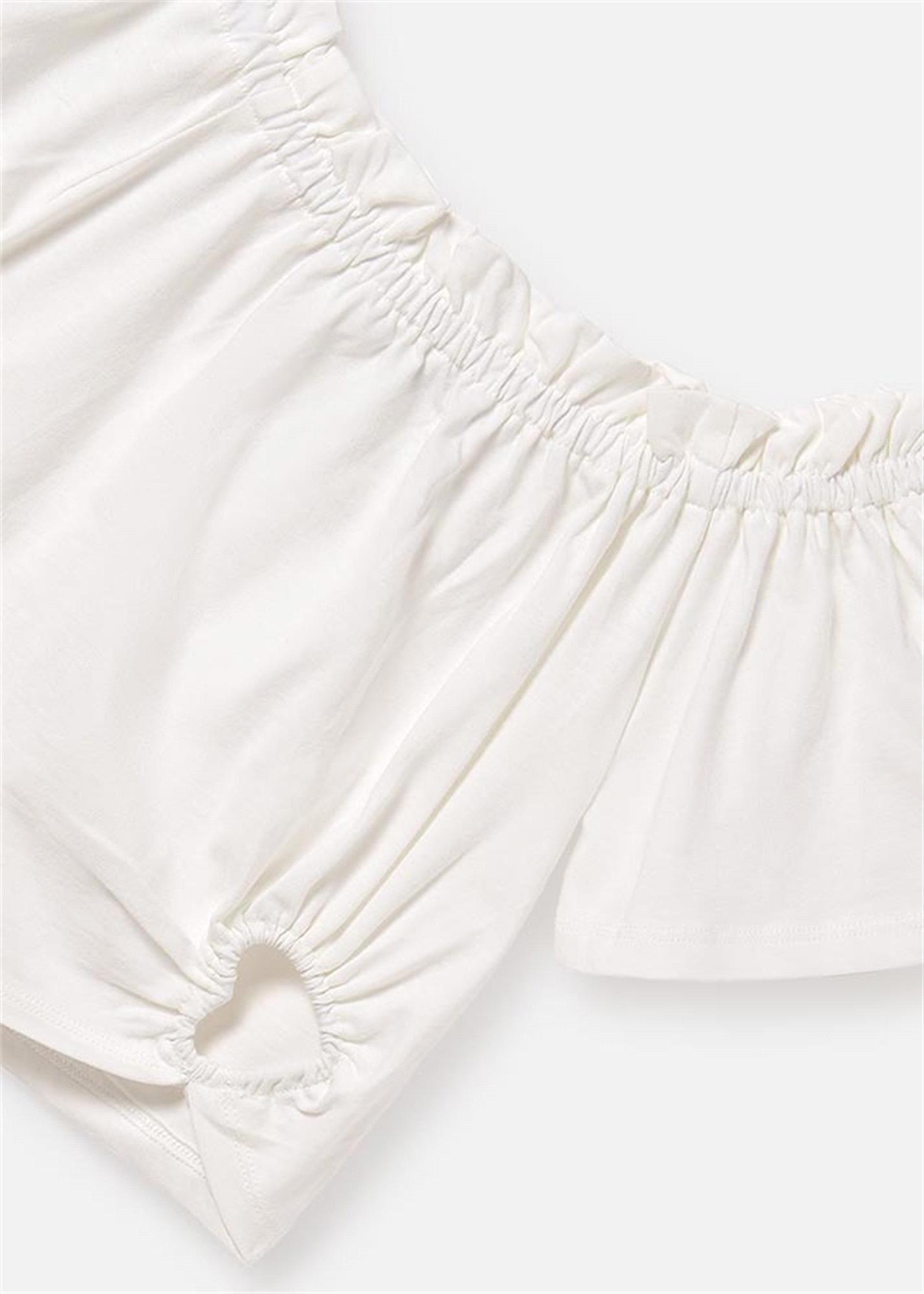 Mayoral Kız Çocuk Tişört Beyaz 6028