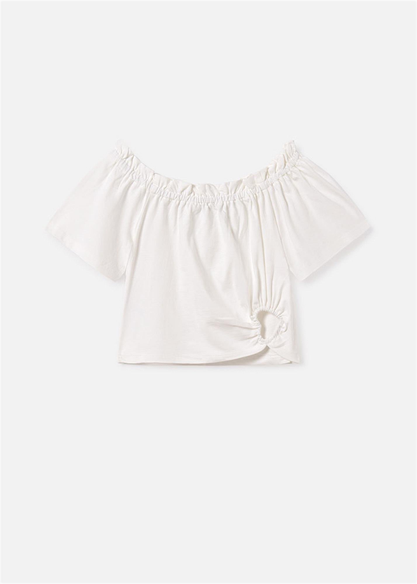 Mayoral Kız Çocuk Tişört Beyaz 6028