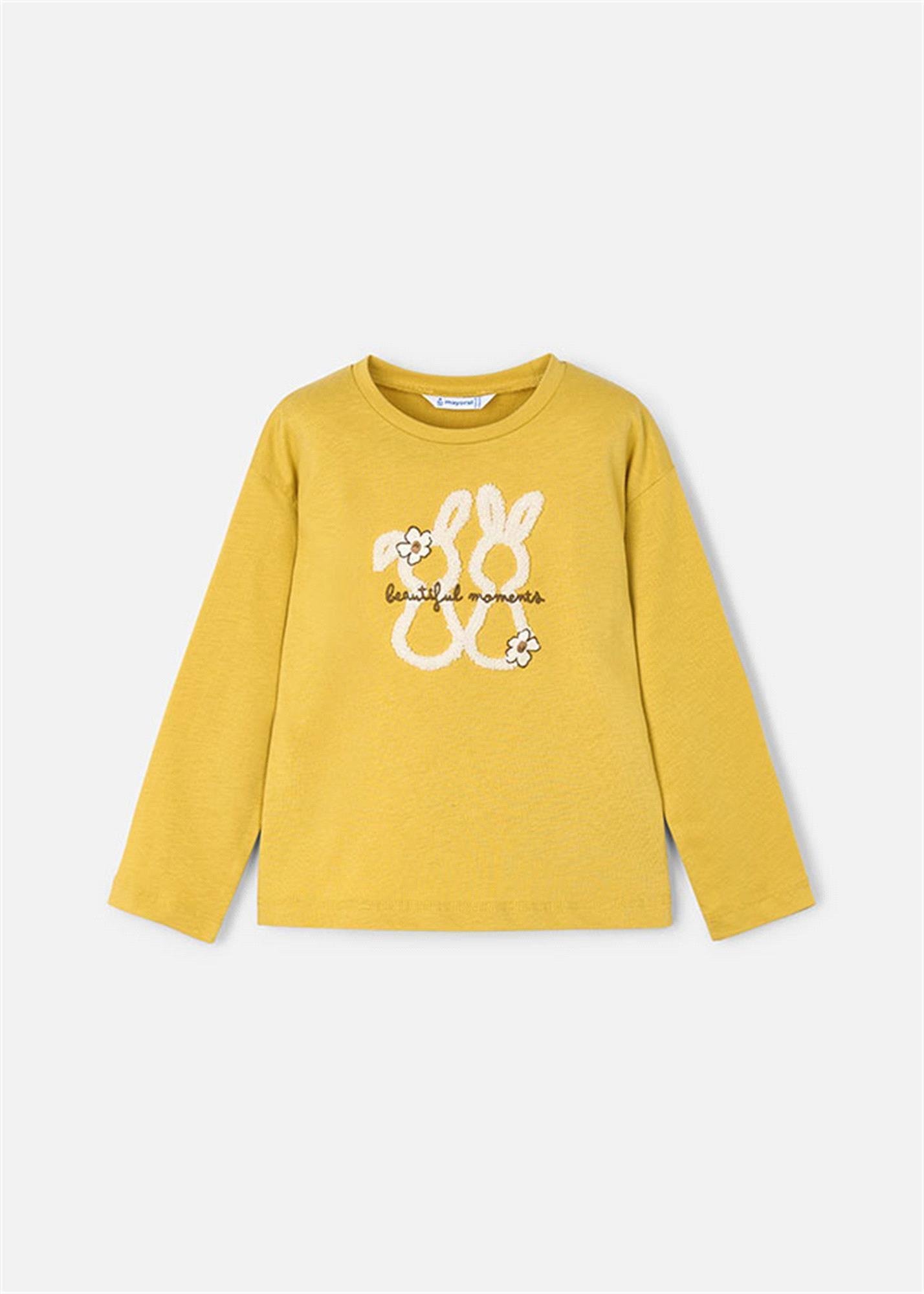 Mayoral Kız Çocuk Uzun Kollu Tişört Sarı 4010