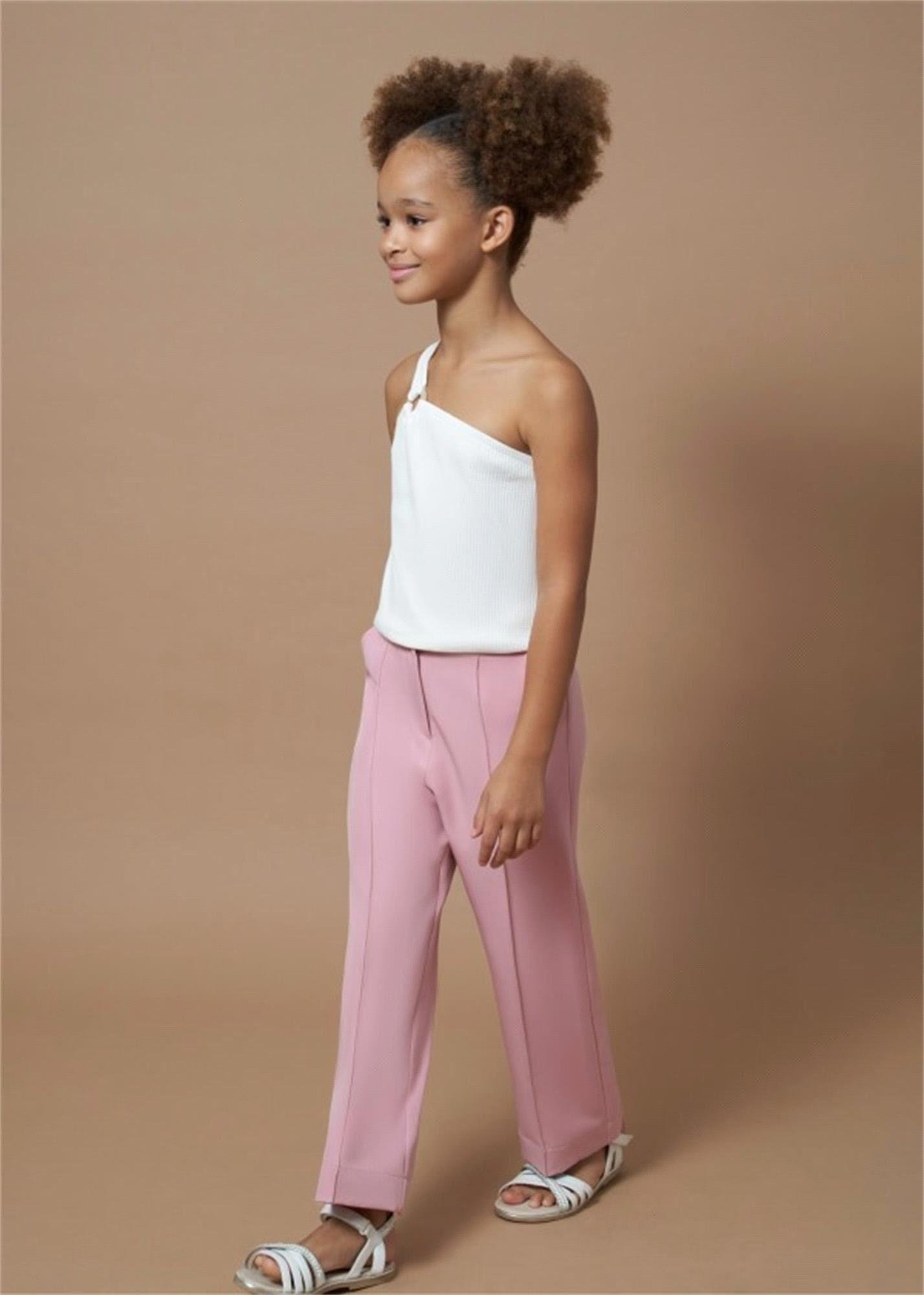 Mayoral Kız Çocuk Uzun Krep Pantolon Kuvars 6521