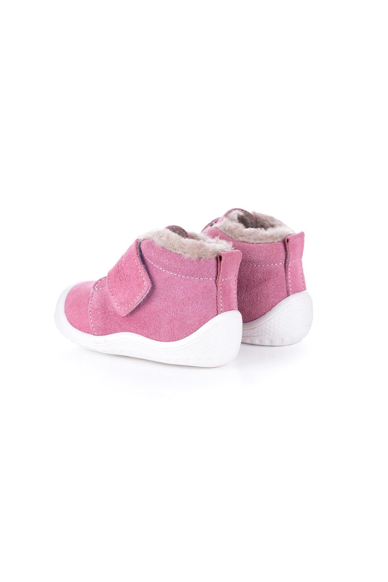 Merli&Rose Bebek Stride Peluş İlk Adım Botu Pembe-Beyaz 2362
