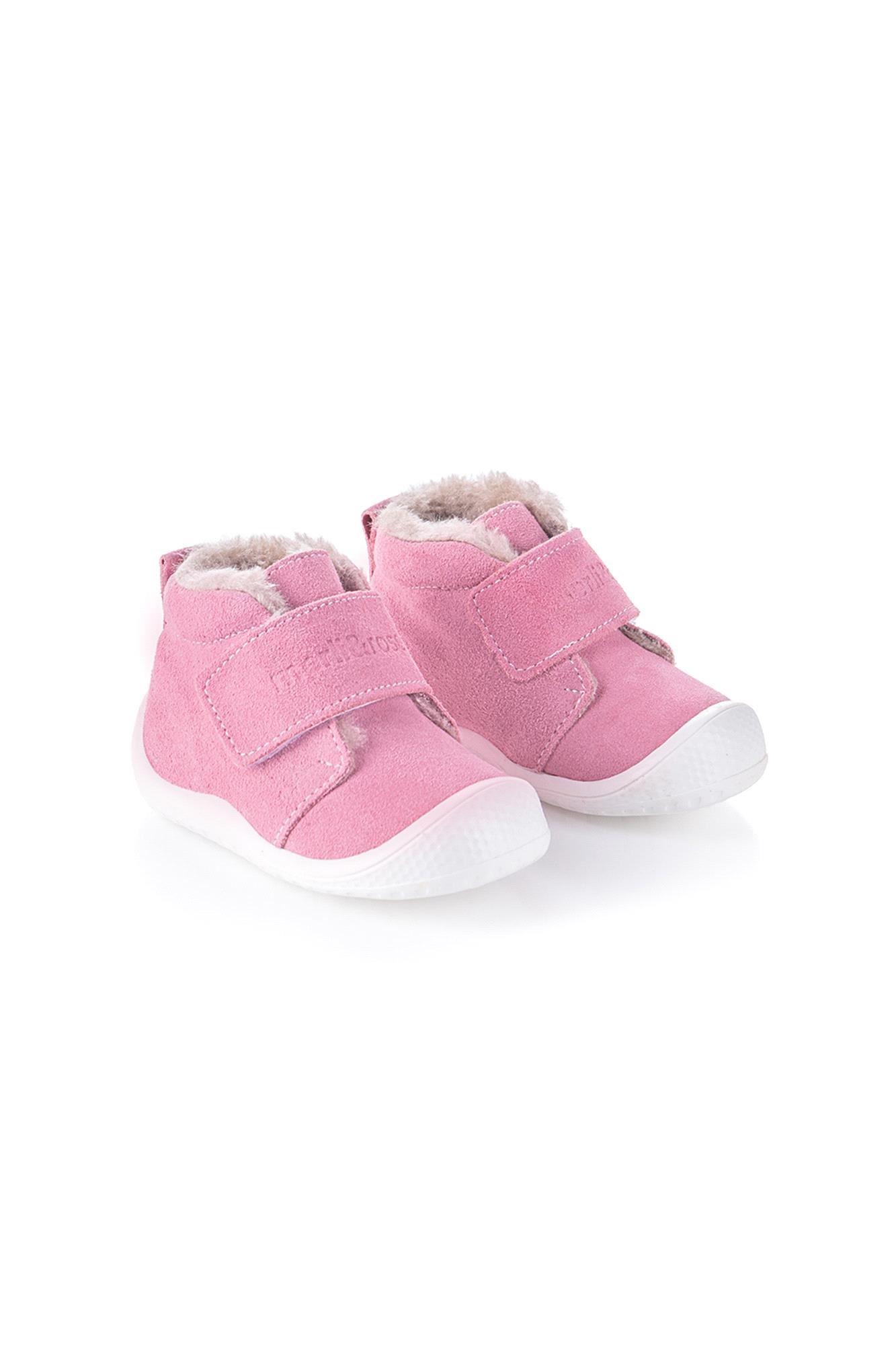 Merli&Rose Bebek Stride Peluş İlk Adım Botu Pembe-Beyaz 2362