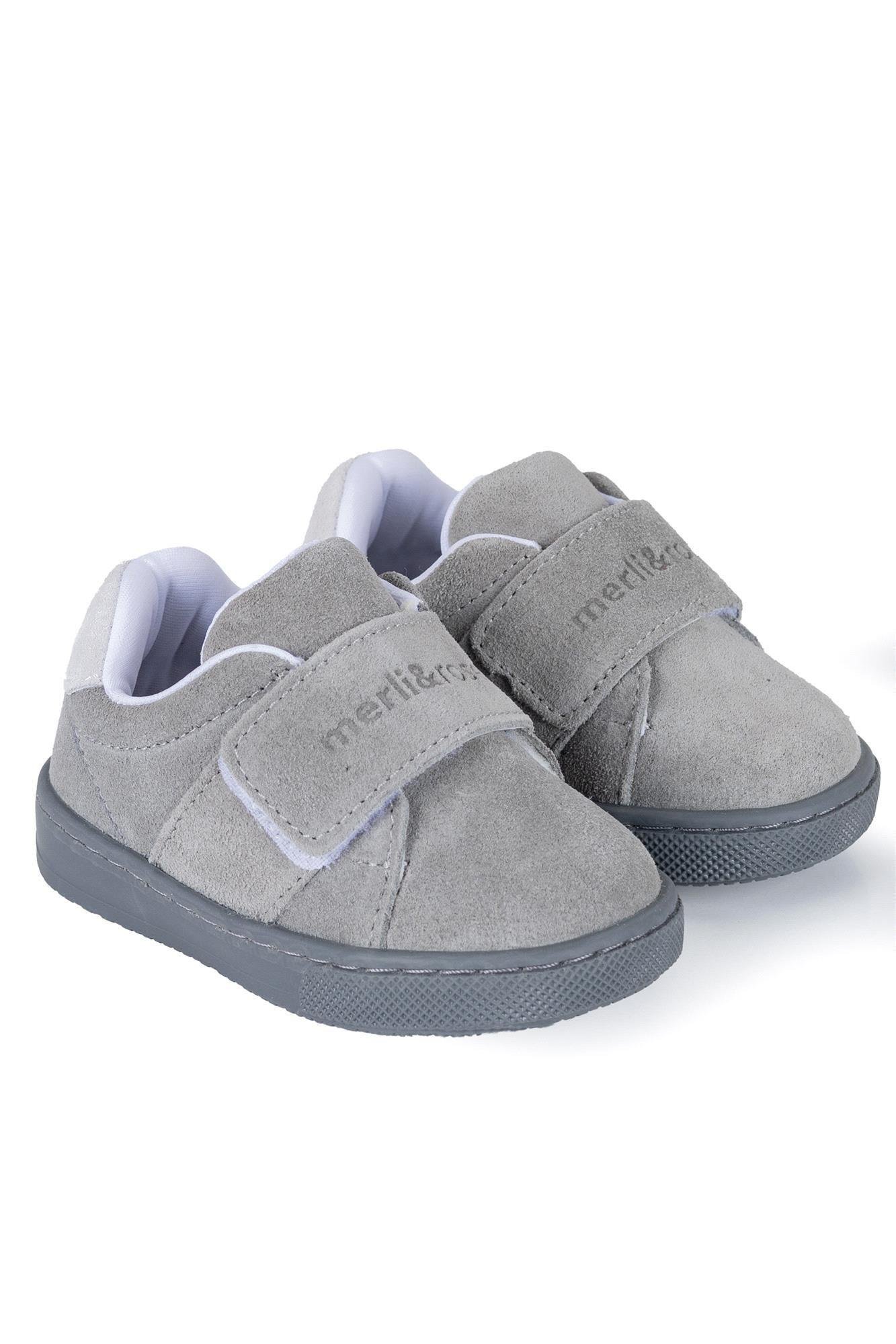 Merli&Rose Çocuk Merli Süet Sneakar Gri 115-13