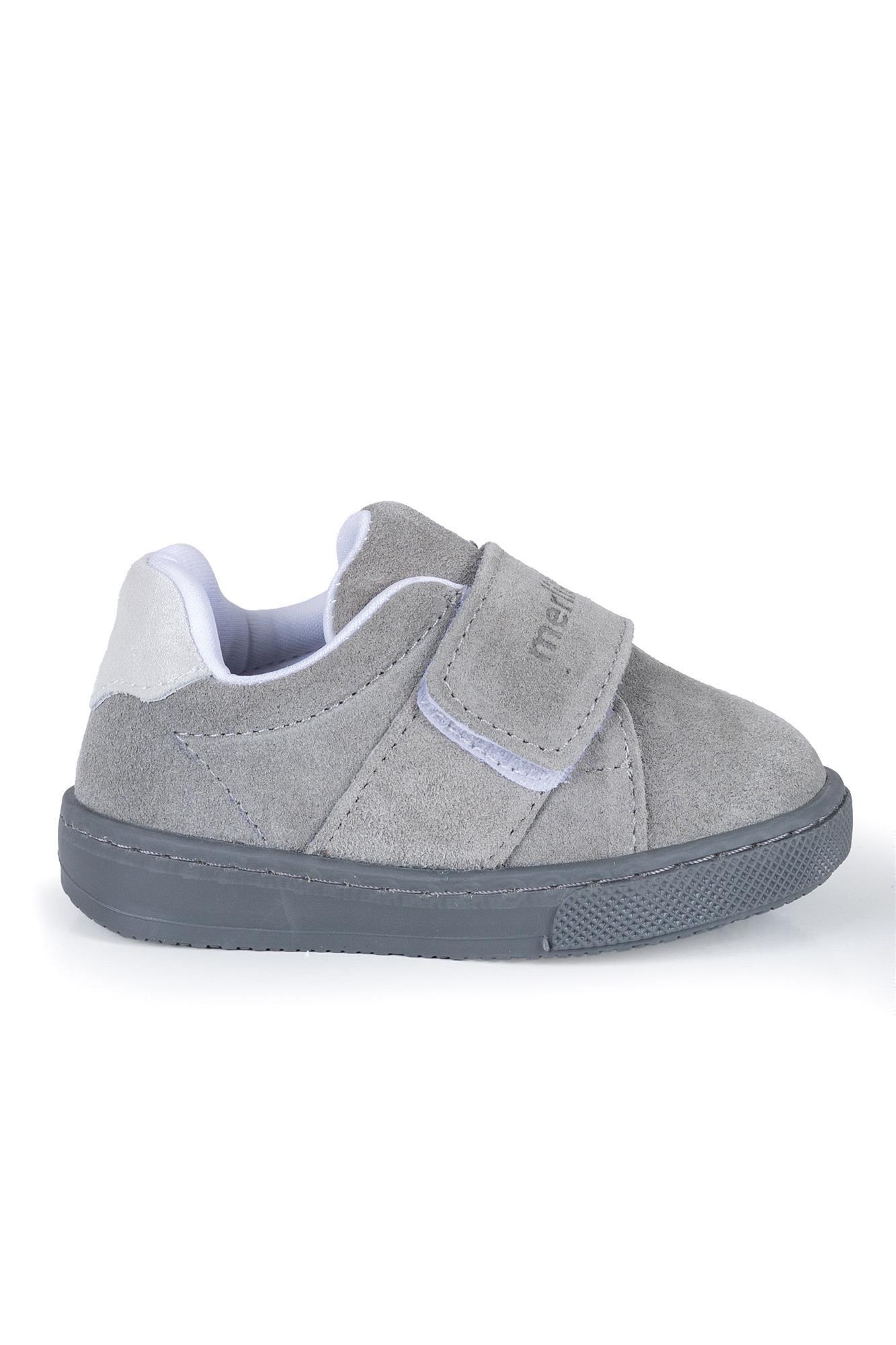 Merli&Rose Çocuk Merli Süet Sneakar Gri 115-13