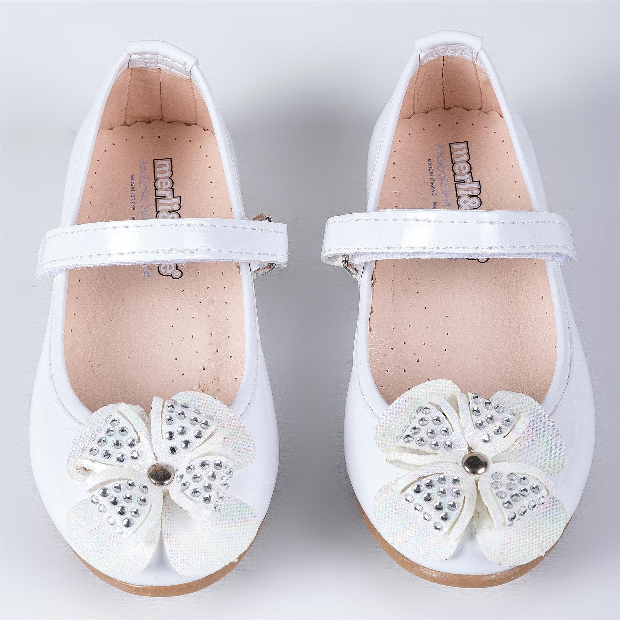 Merli&Rose Kız Bebek Yonca Babet Beyaz B9060