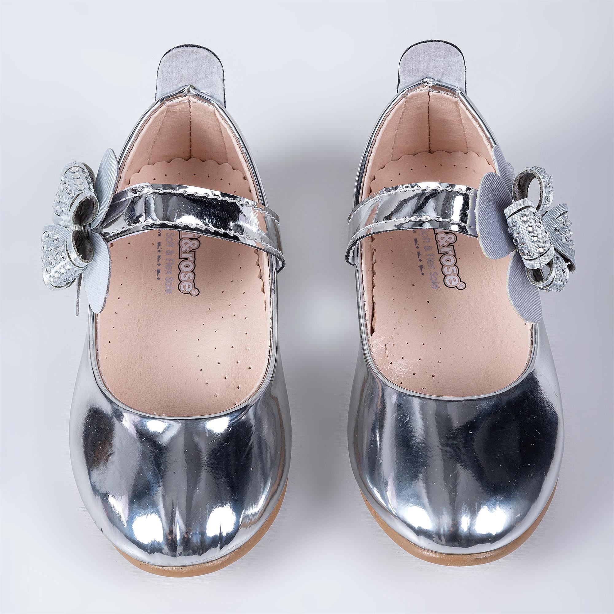 Merli&Rose Kız Çocuk Yonca Bantlı Babet Gümüş Ayna P10007