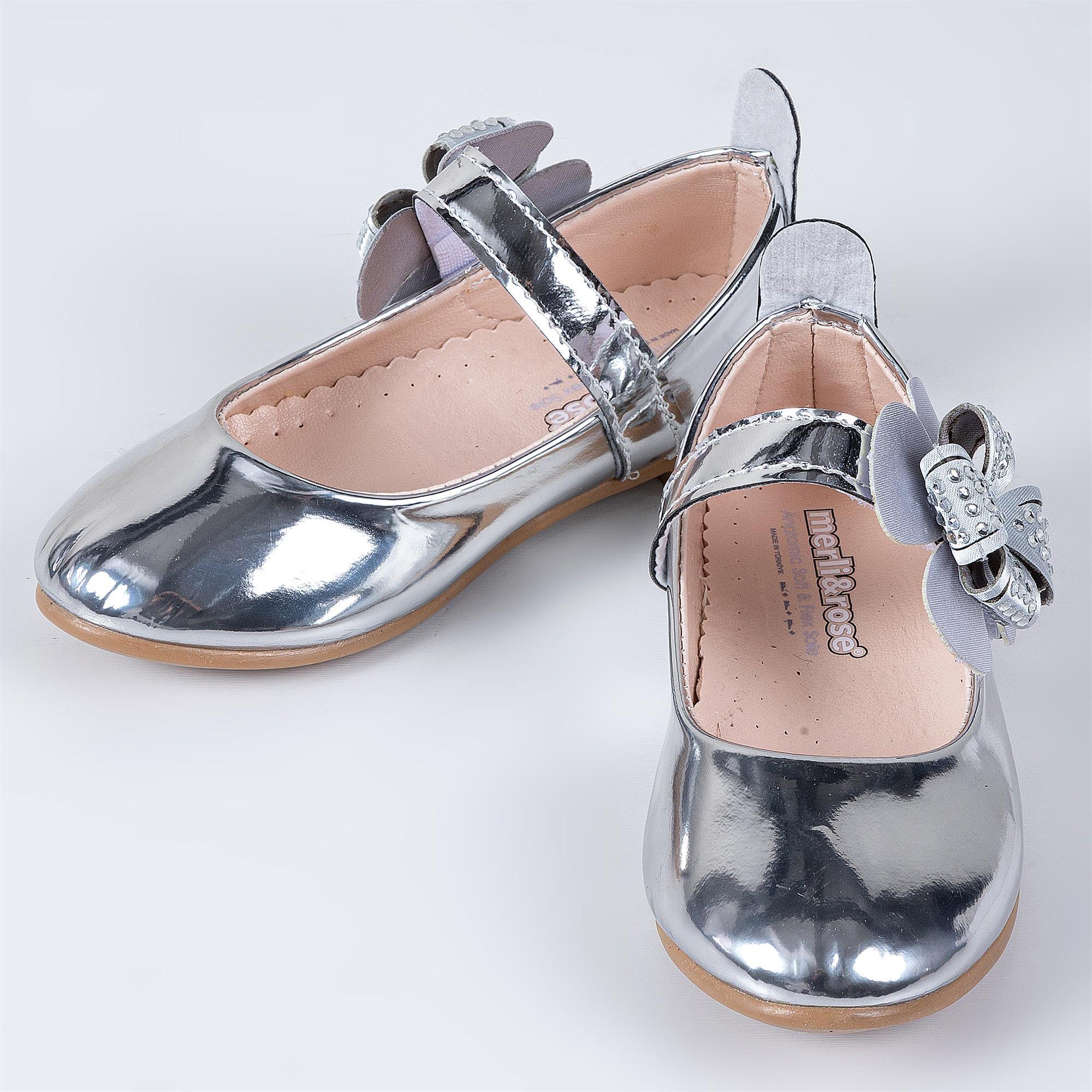 Merli&Rose Kız Çocuk Yonca Bantlı Babet Gümüş Ayna P10007