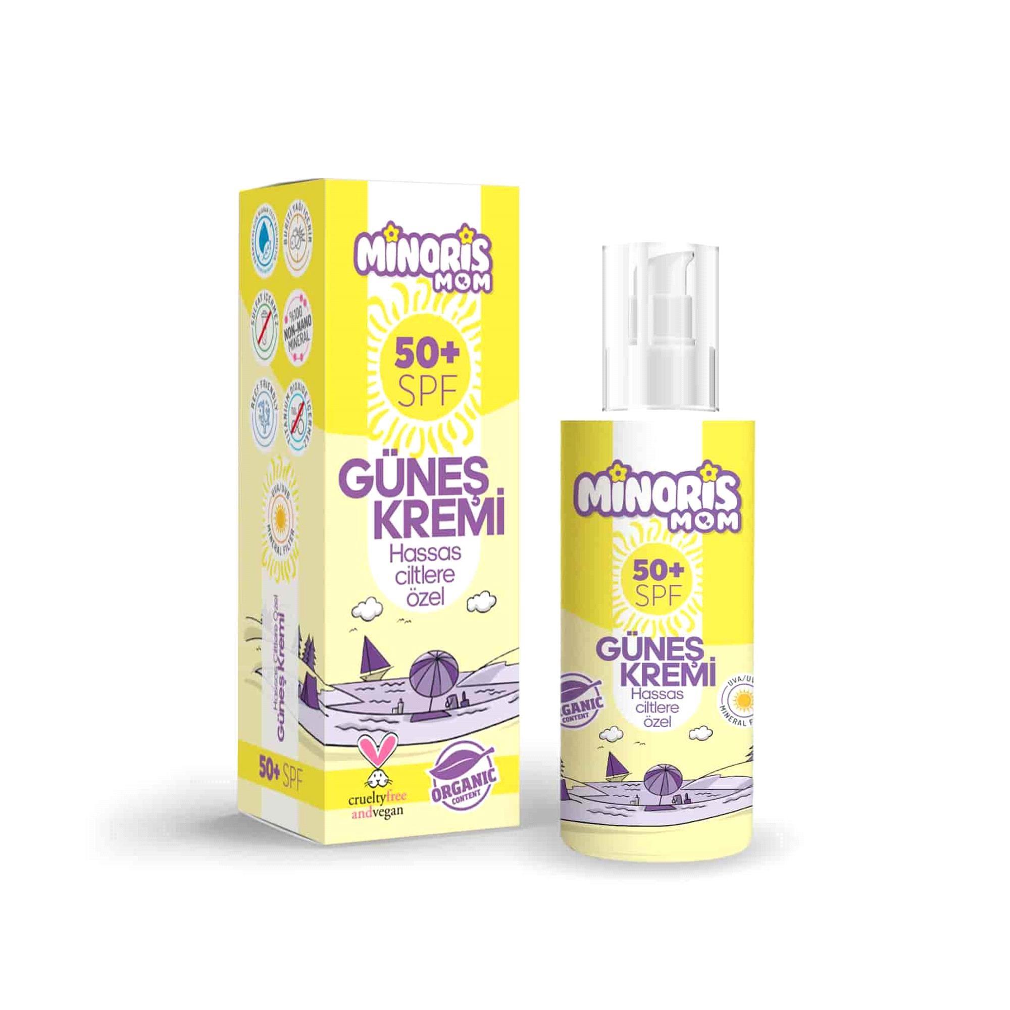 Minoris Mom Hassas Ciltler Için Güneş Kremi Spf 50 150ml