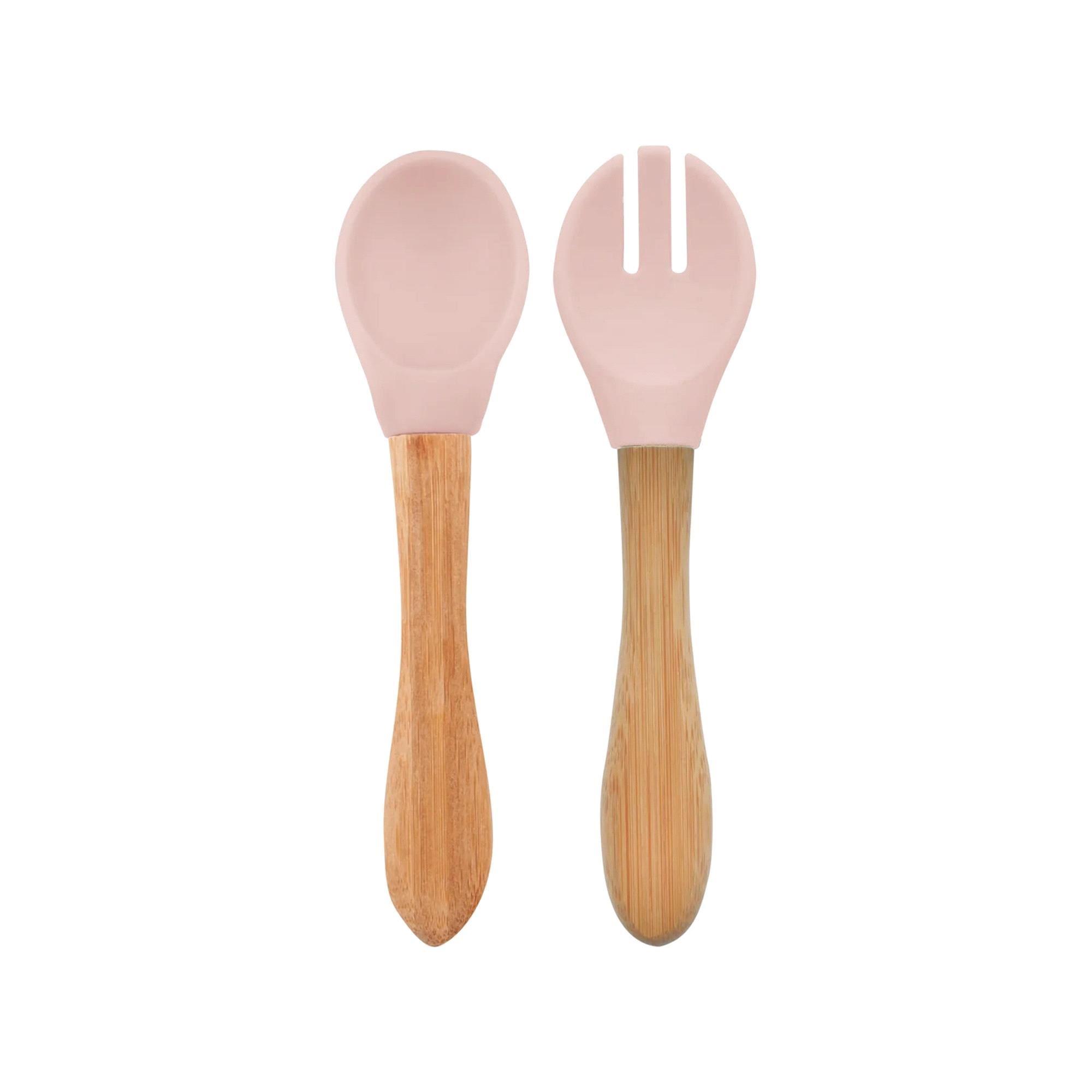 OiOi Mama Kaşığı + Çatal - Pinky Pink 01340002