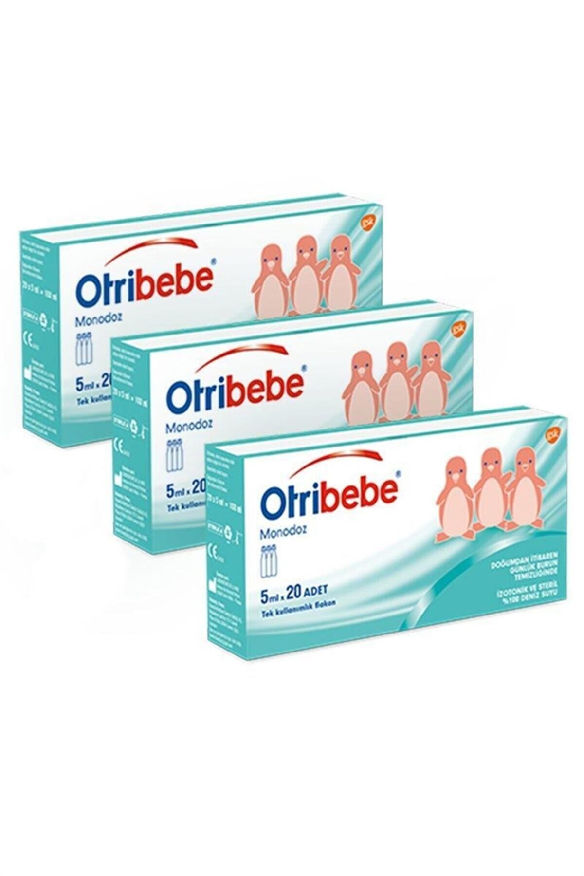 Otribebe Monodoz 5 ml 20 Flakon 3'lü Paket İzotonik Deniz Suyu