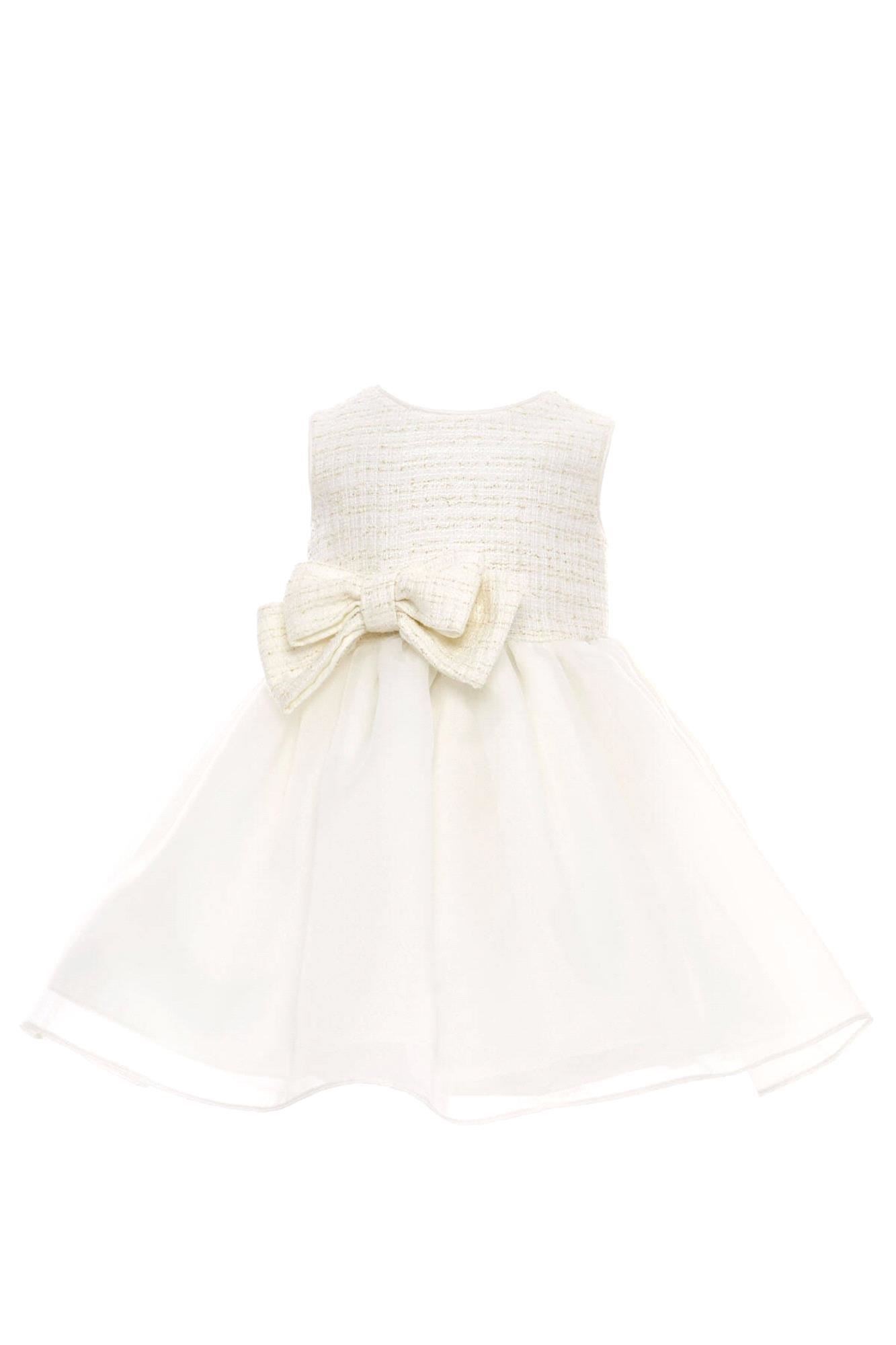 Pamina Kız Bebek Bolerolu Tül Elbise Ekru 36326