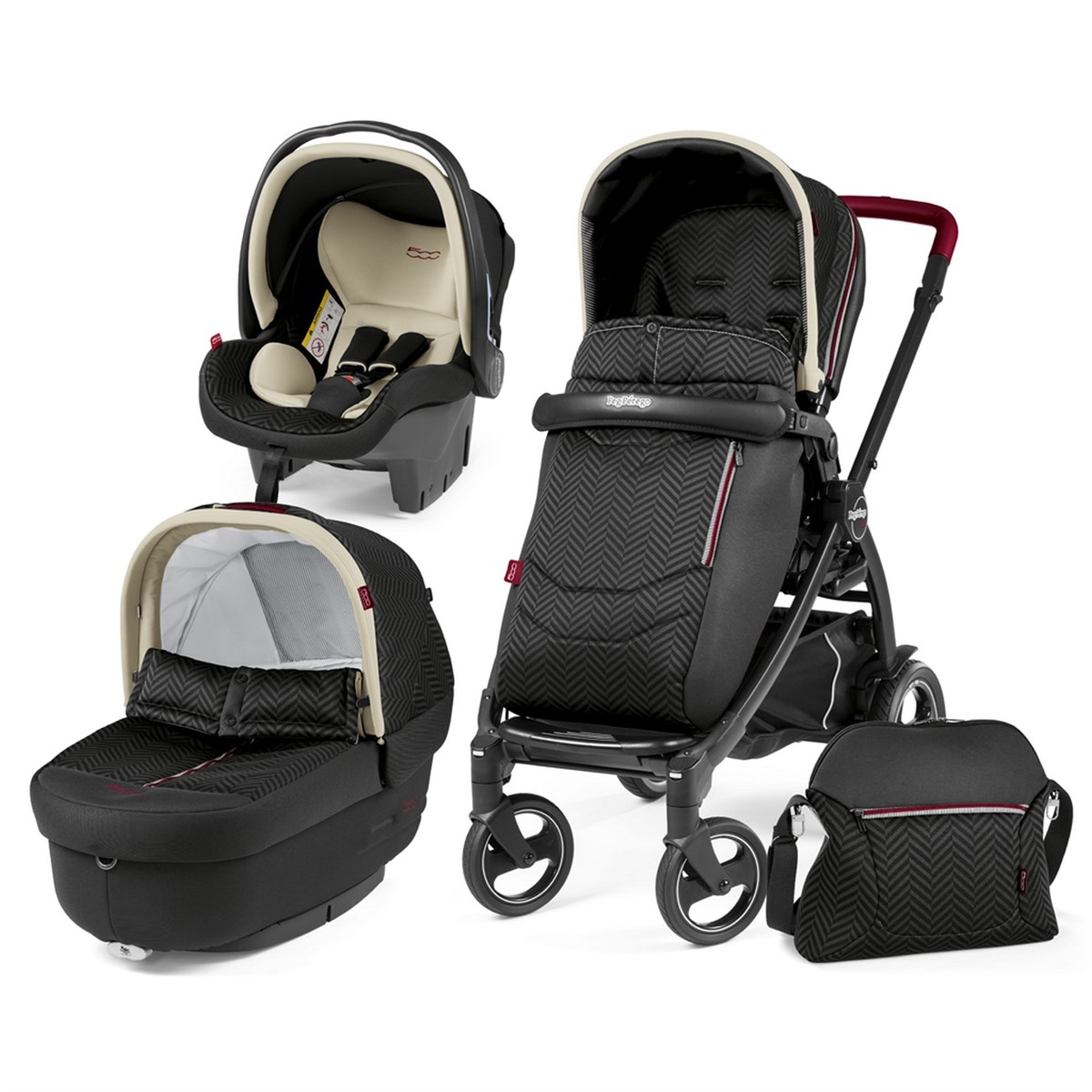 Peg Perego Book 51 Elite Jet Modüler Sistem Bebek Arabası Fiat 500