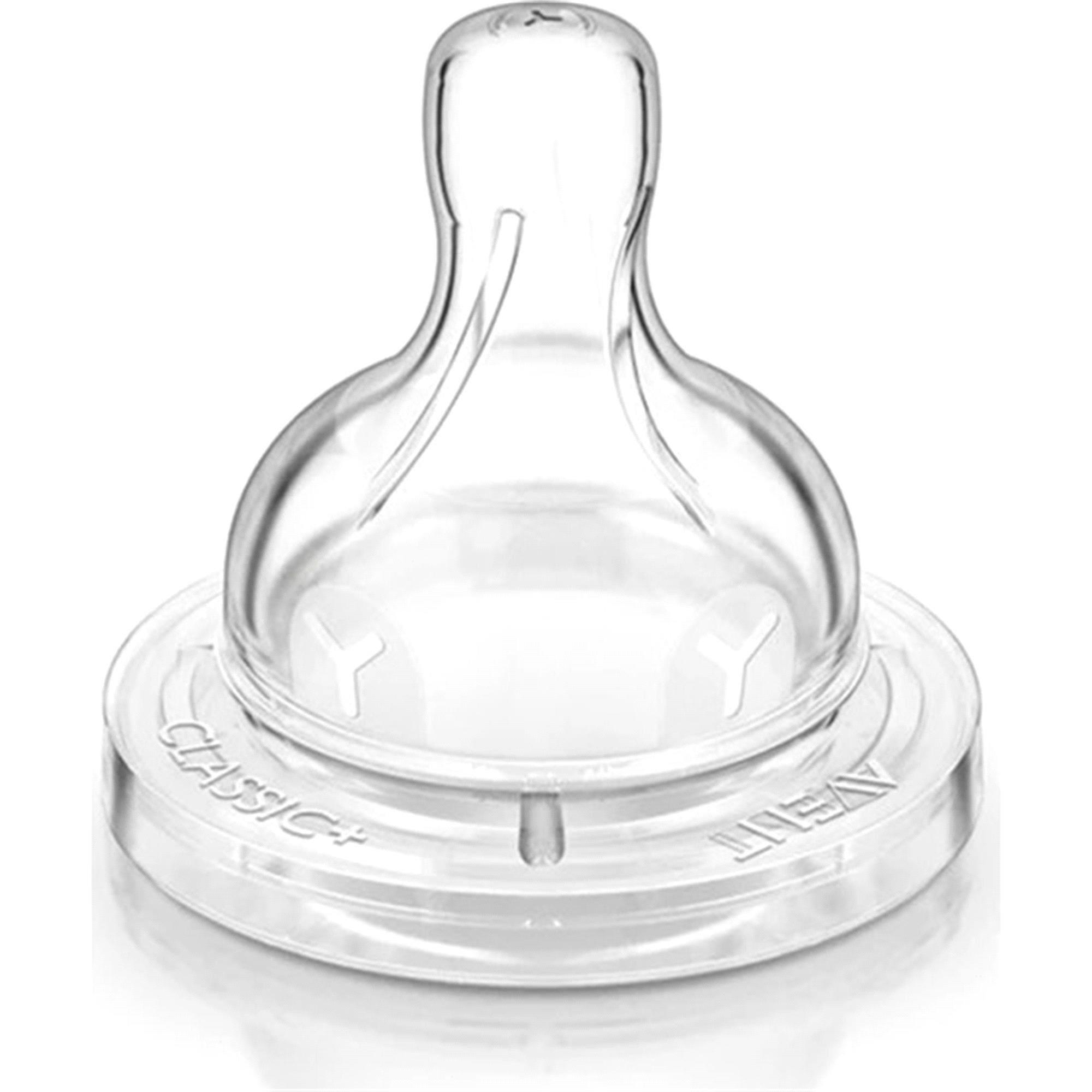Philips Avent Biberon Emziği 2'li Hızlı Akış Y Kesik 6 Ay Scf636/27