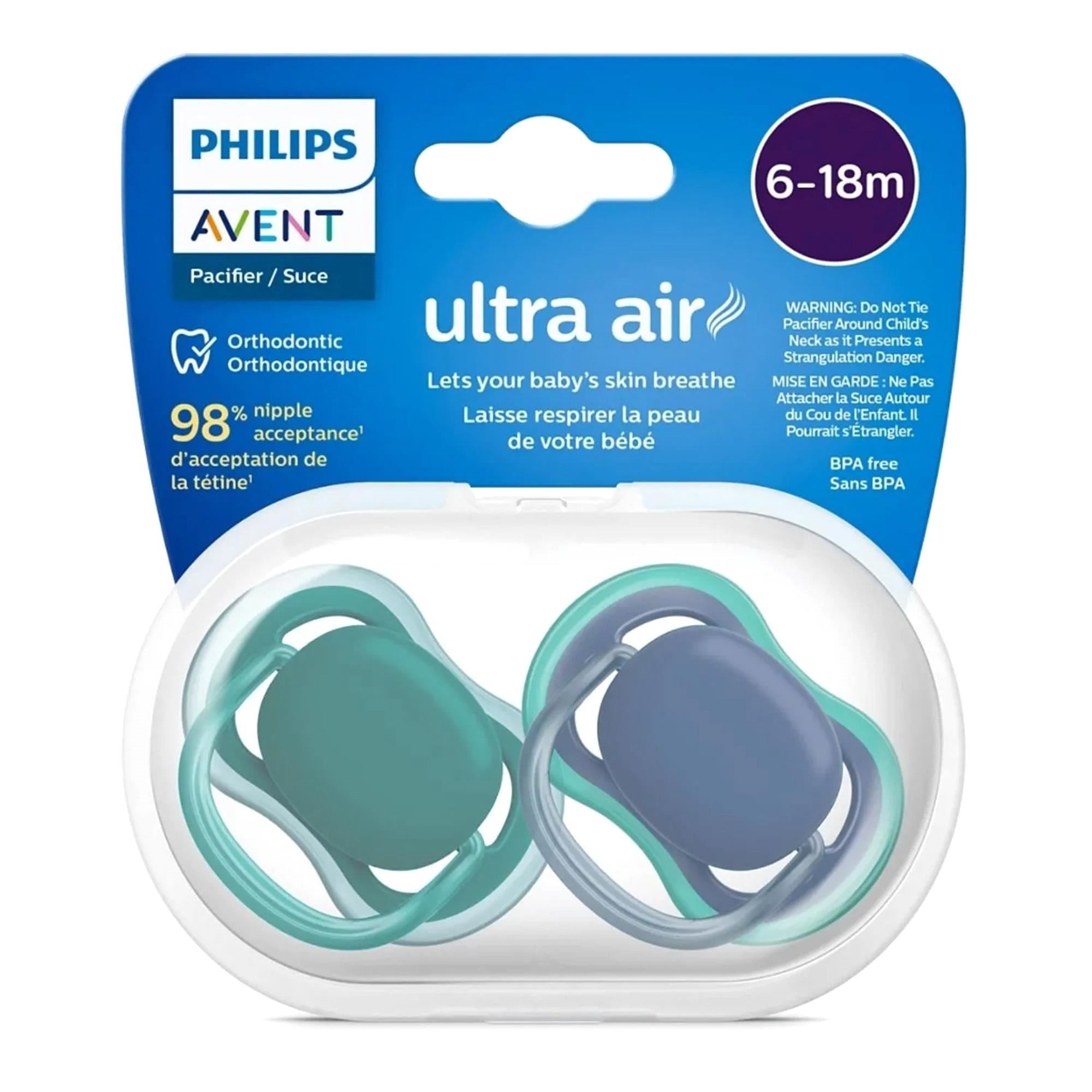Philips Avent Erkek Bebek 2'li Ultra Air 6-18 Ay Emzik Scf085/31