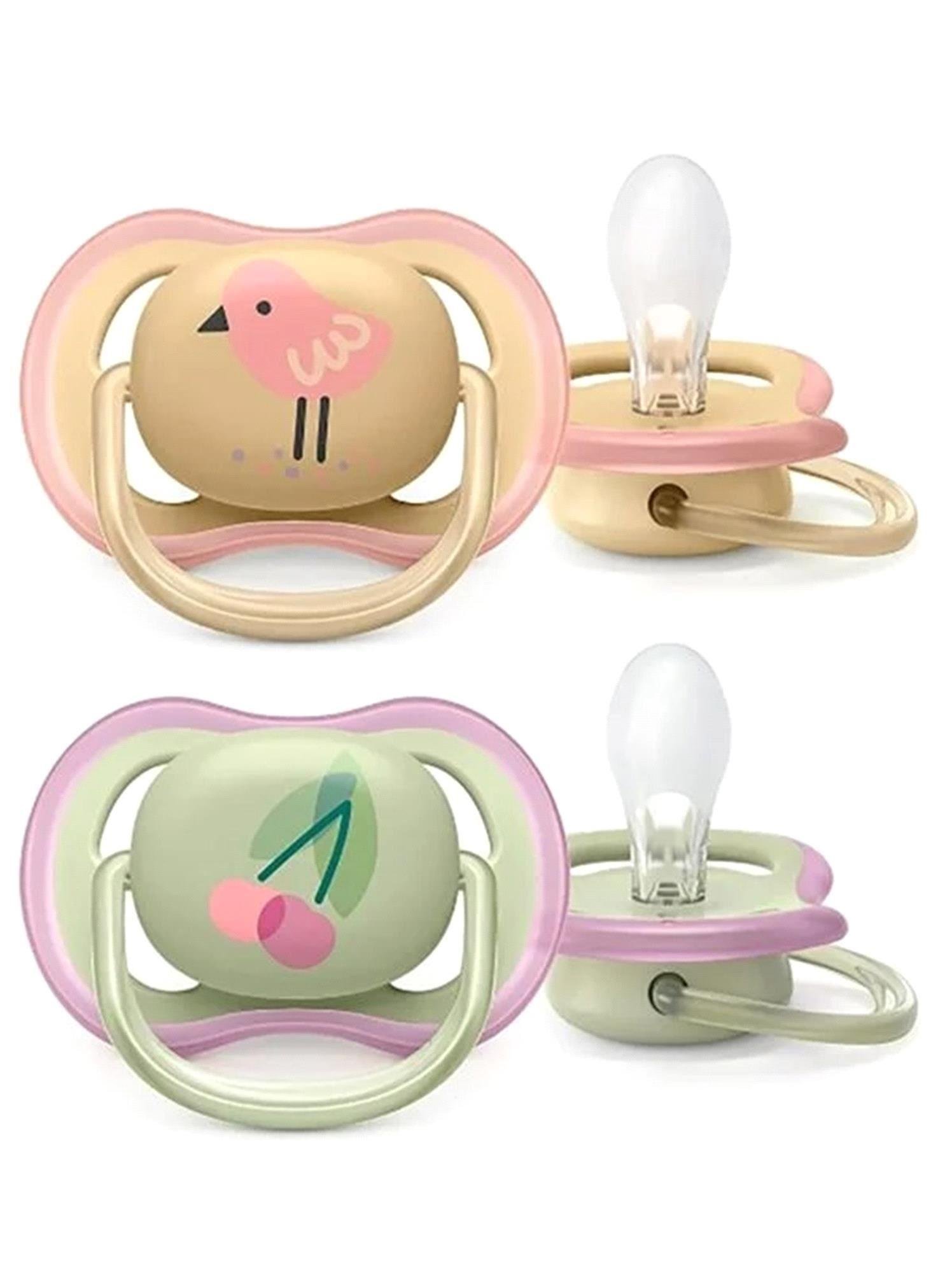 Philips Avent Kız Bebek 2'li Ultra Air 0-6 Ay Emzik Scf085/13