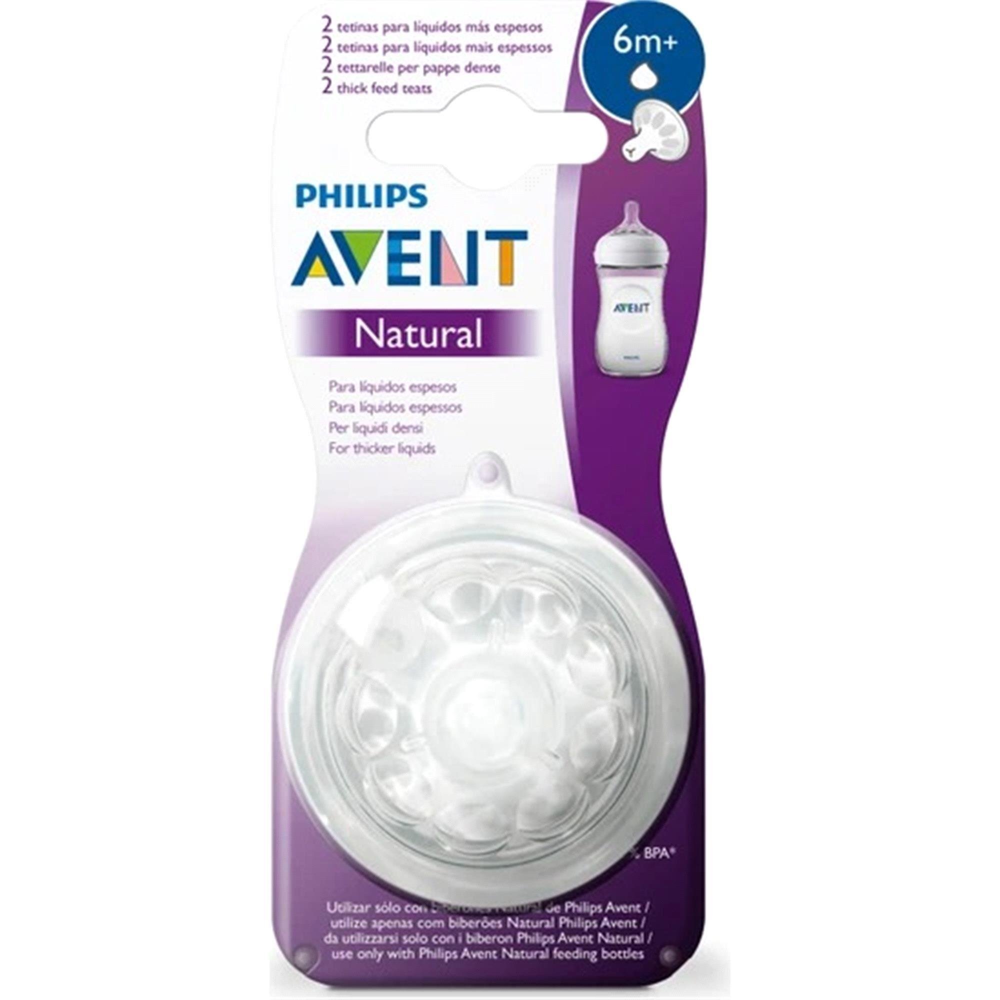 Philips Avent Natural Biberon Emziği Y Kesik 6m+ 2li SCF046/27