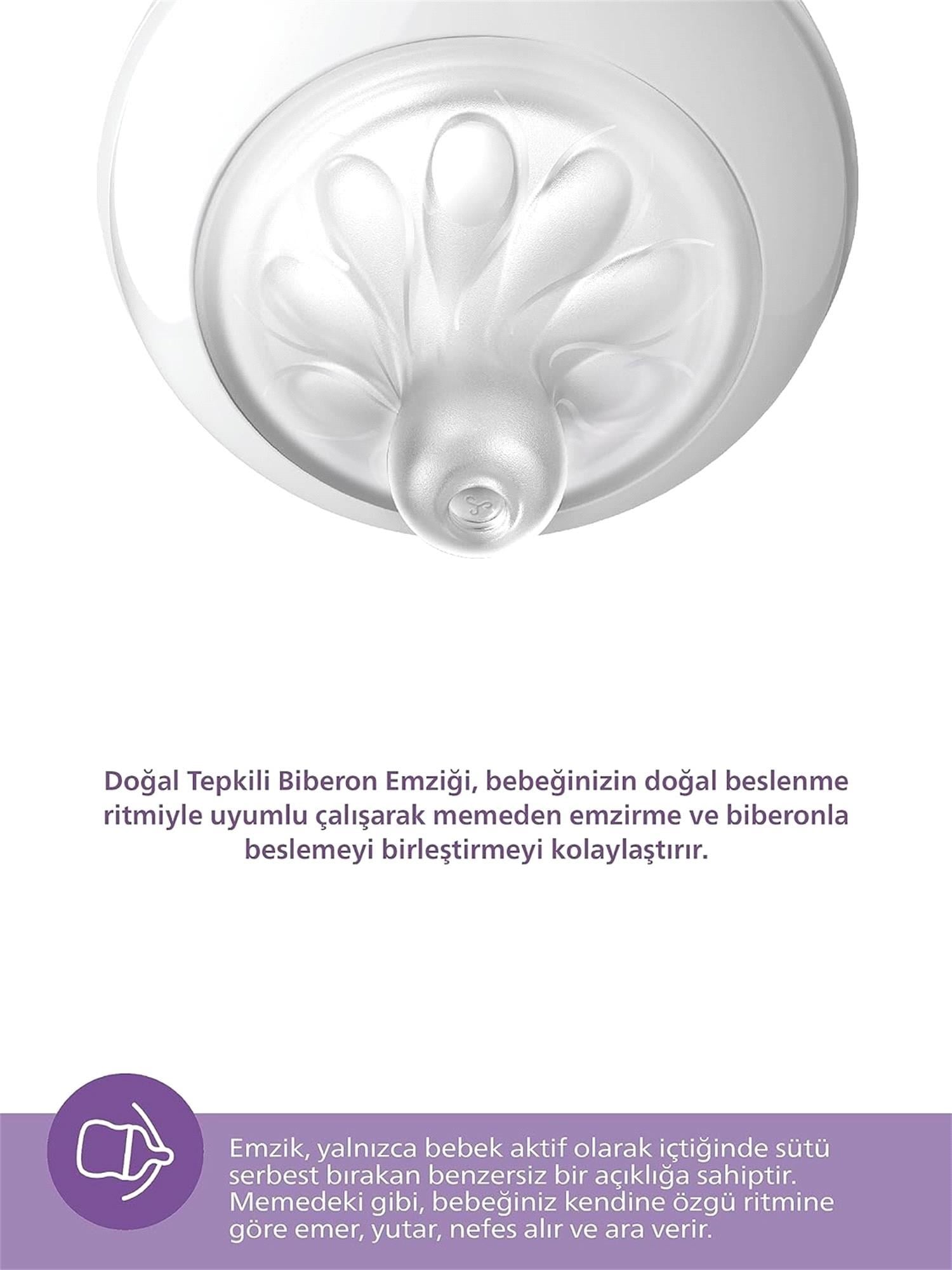 Philips Avent Natural Response Doğal Tepkili Pp 2'li Biberon Seti 260ml 1Ay SCY903/02