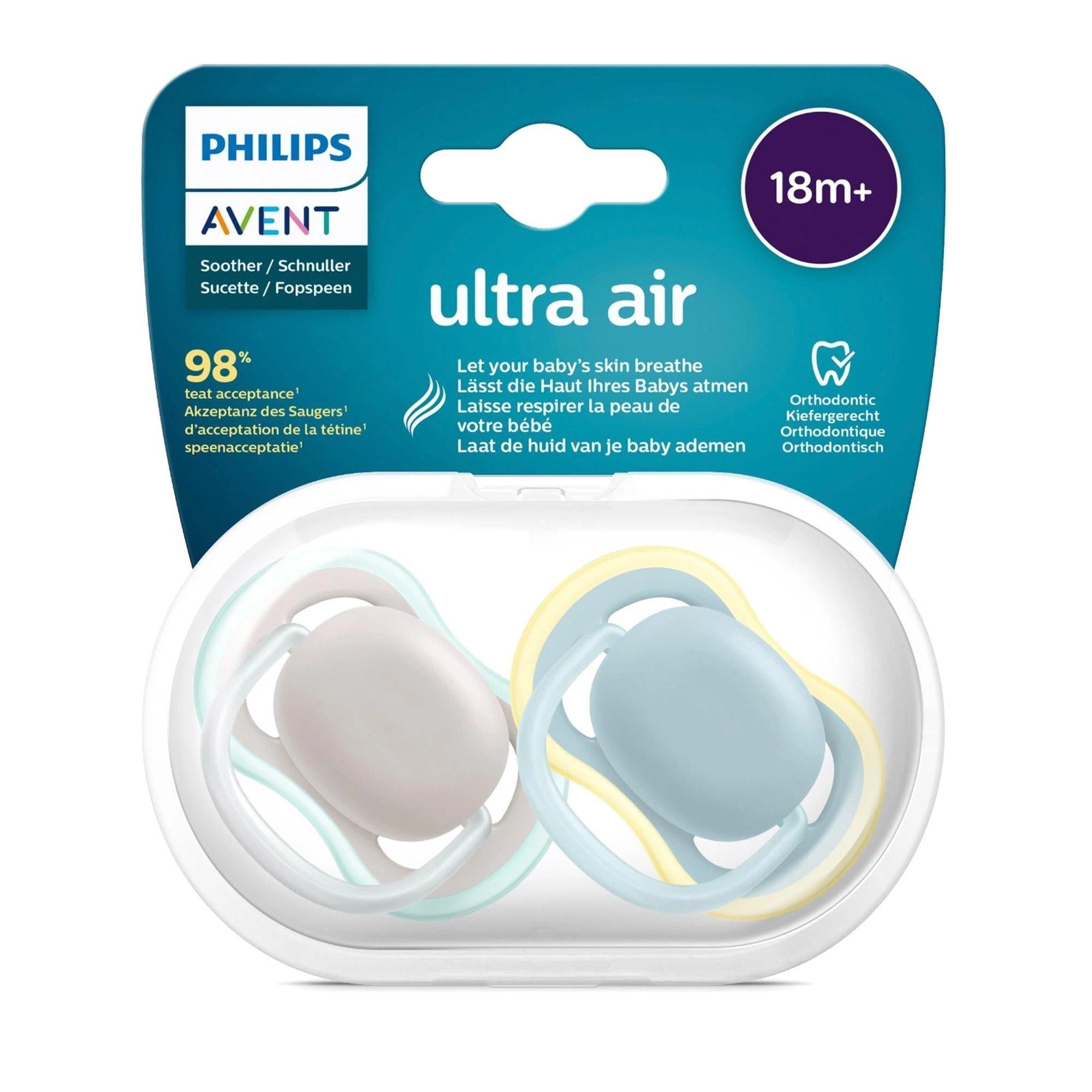 Philips Avent Ultra Air Silikon Emzik 18+ Ay Bej SCF349/01