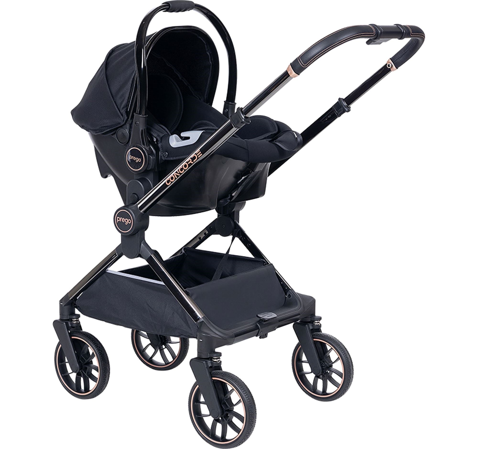 Prego Concorde Travel Sistem Bebek Arabası Yeni Siyah 2067