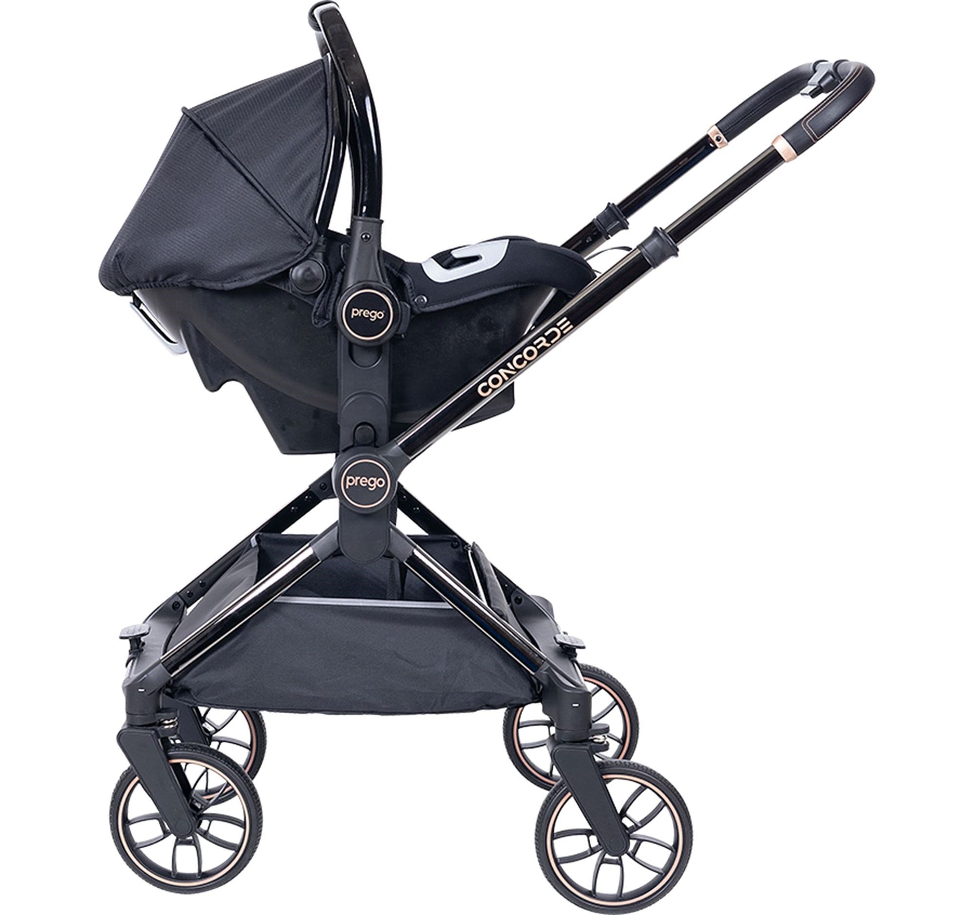 Prego Concorde Travel Sistem Bebek Arabası Yeni Siyah 2067