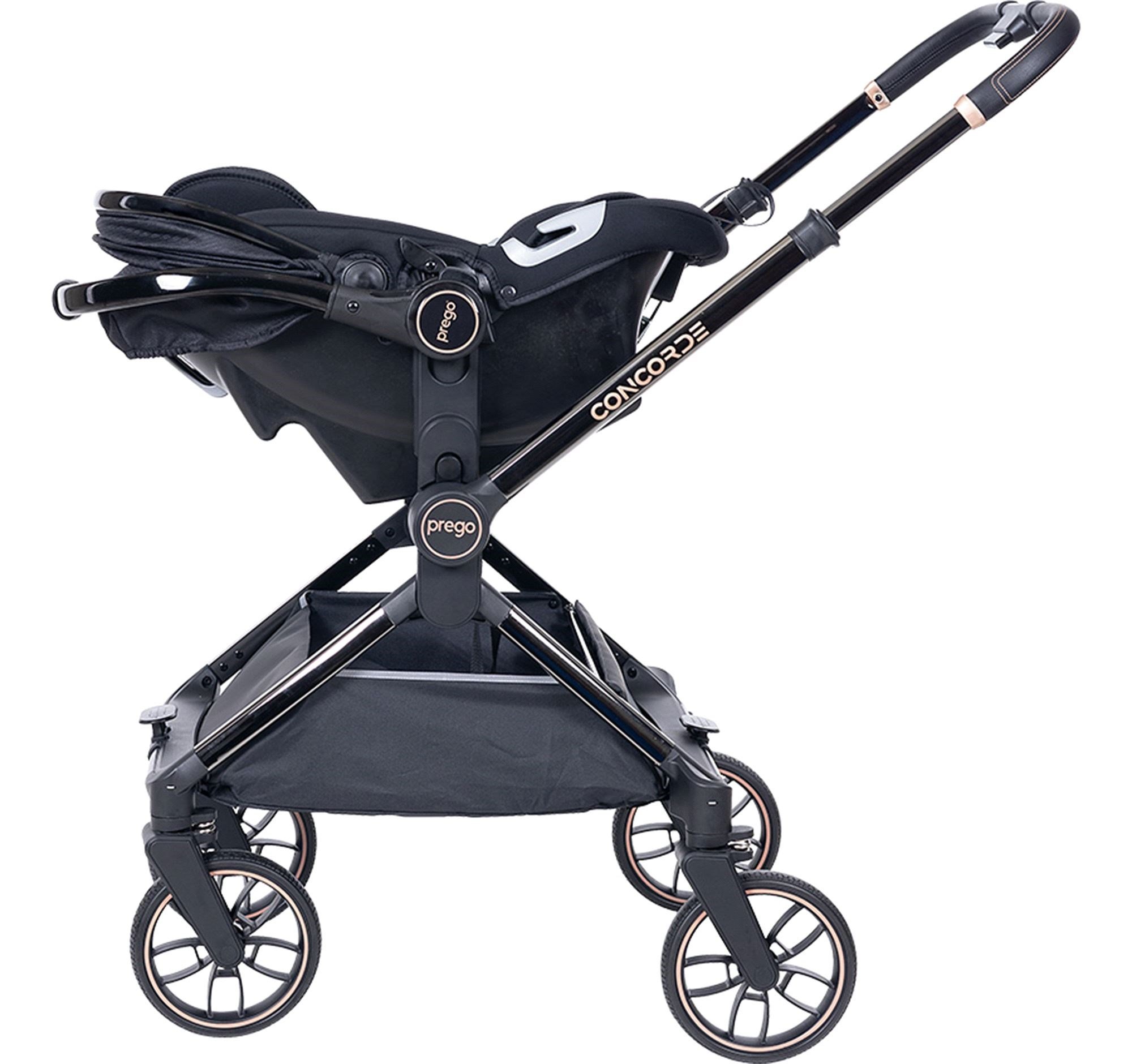 Prego Concorde Travel Sistem Bebek Arabası Yeni Siyah 2067