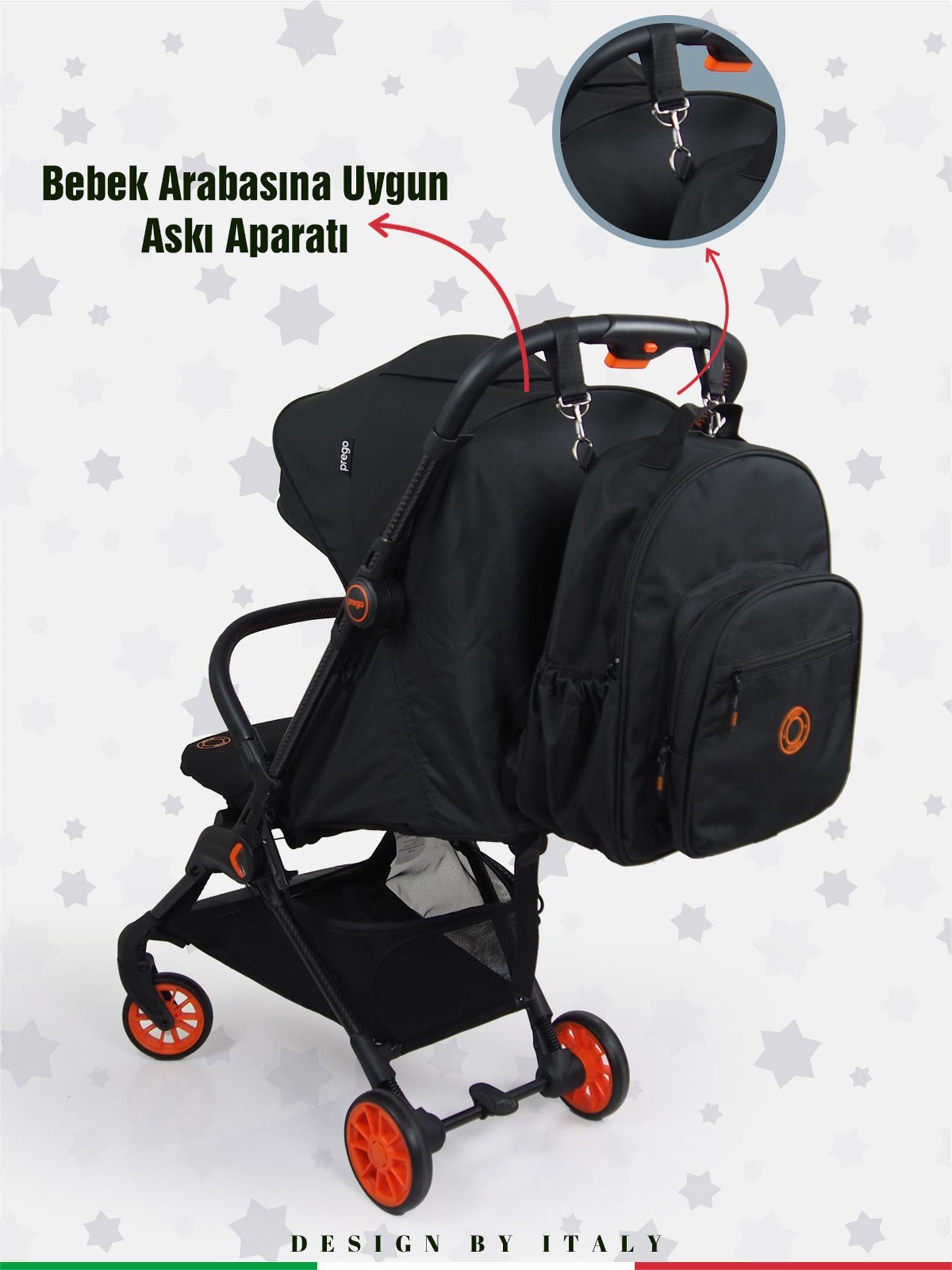 Prego Estella Bebek Bakım Çantası Turuncu 3089