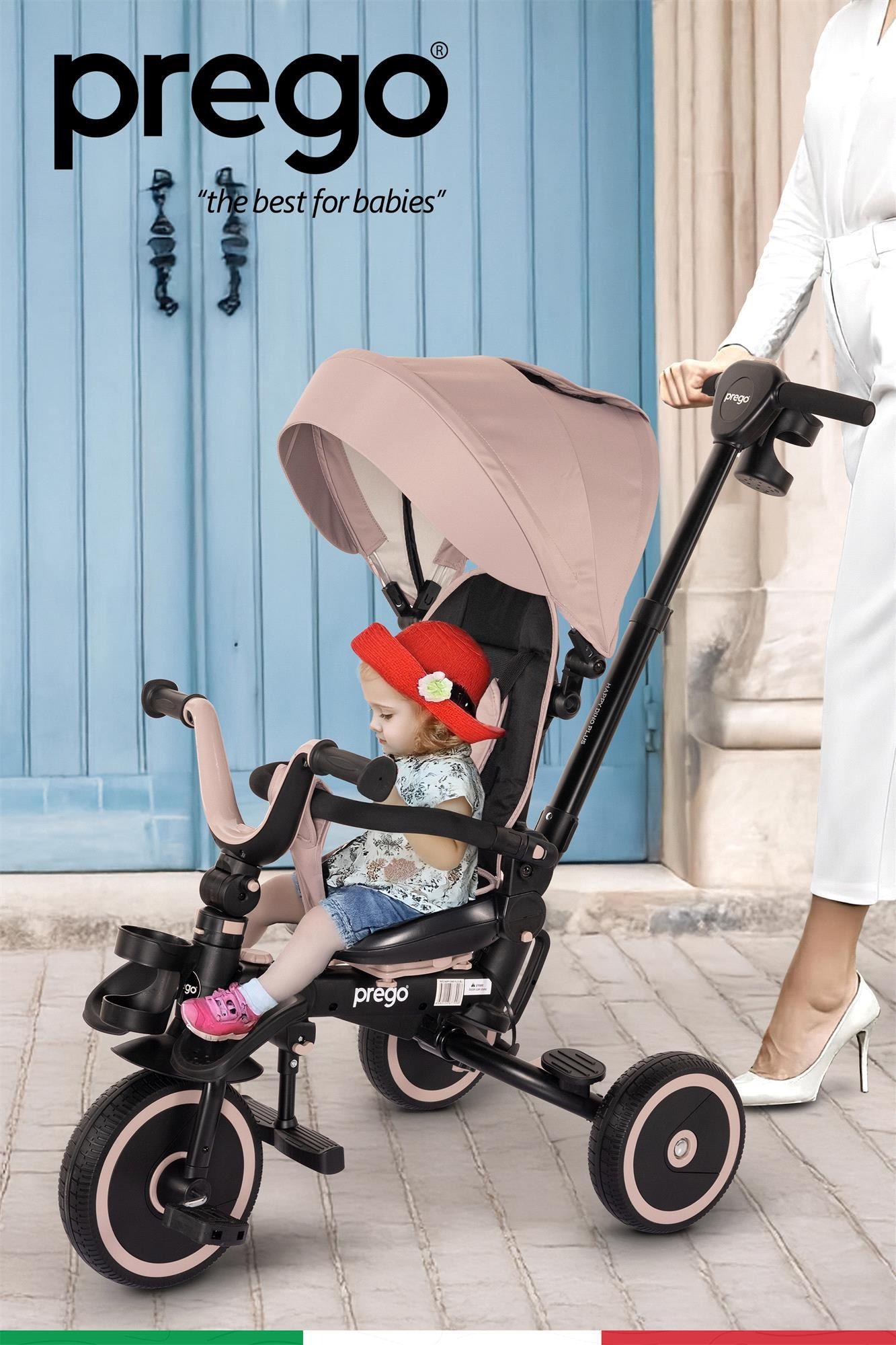 Prego Happy Dino Plus 360° Dönebilen Koltuklu Tamamen Katlanabilir Çocuk Bisikleti Yeşil P670