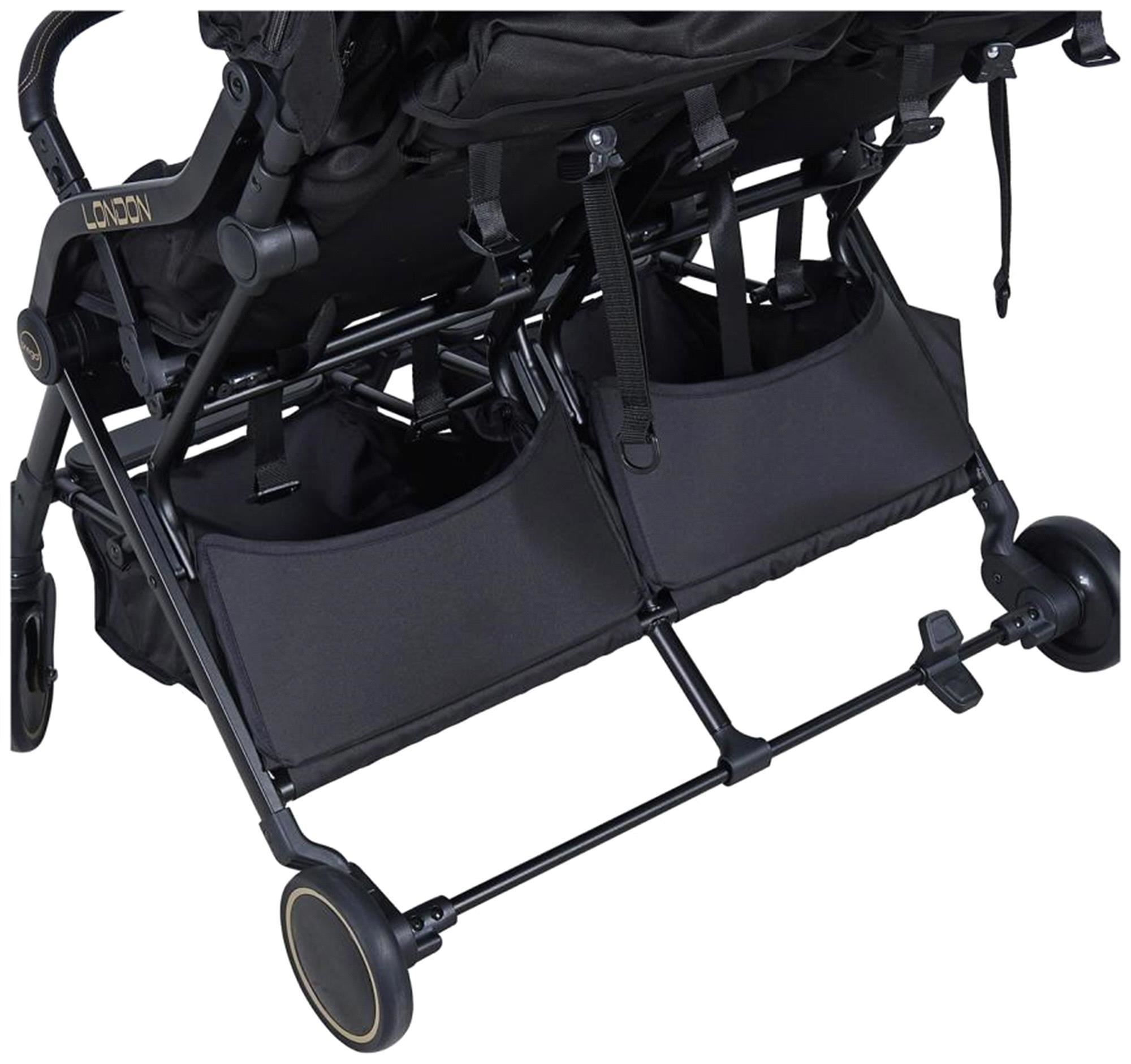 Prego London İkiz Bebek Arabası Siyah 2236