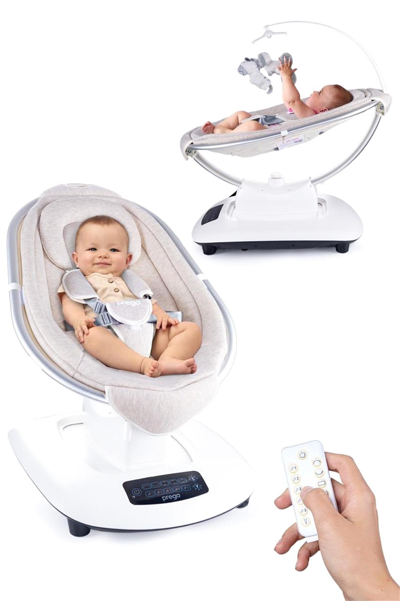 Prego Montes  Elektrikli Otomatik Sallanan Ana Kucağı Krem 4090