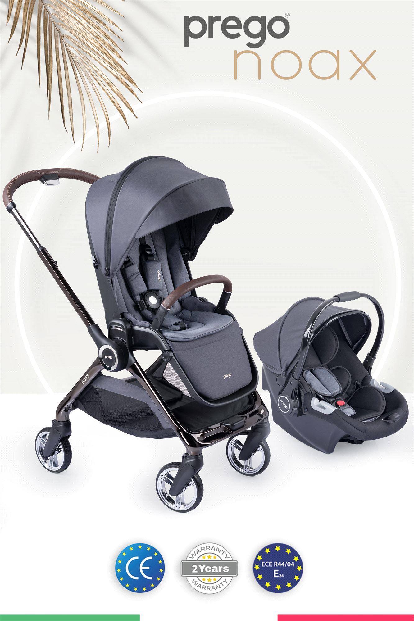 Prego Noax Travel Bebek Arabası Füme 2083