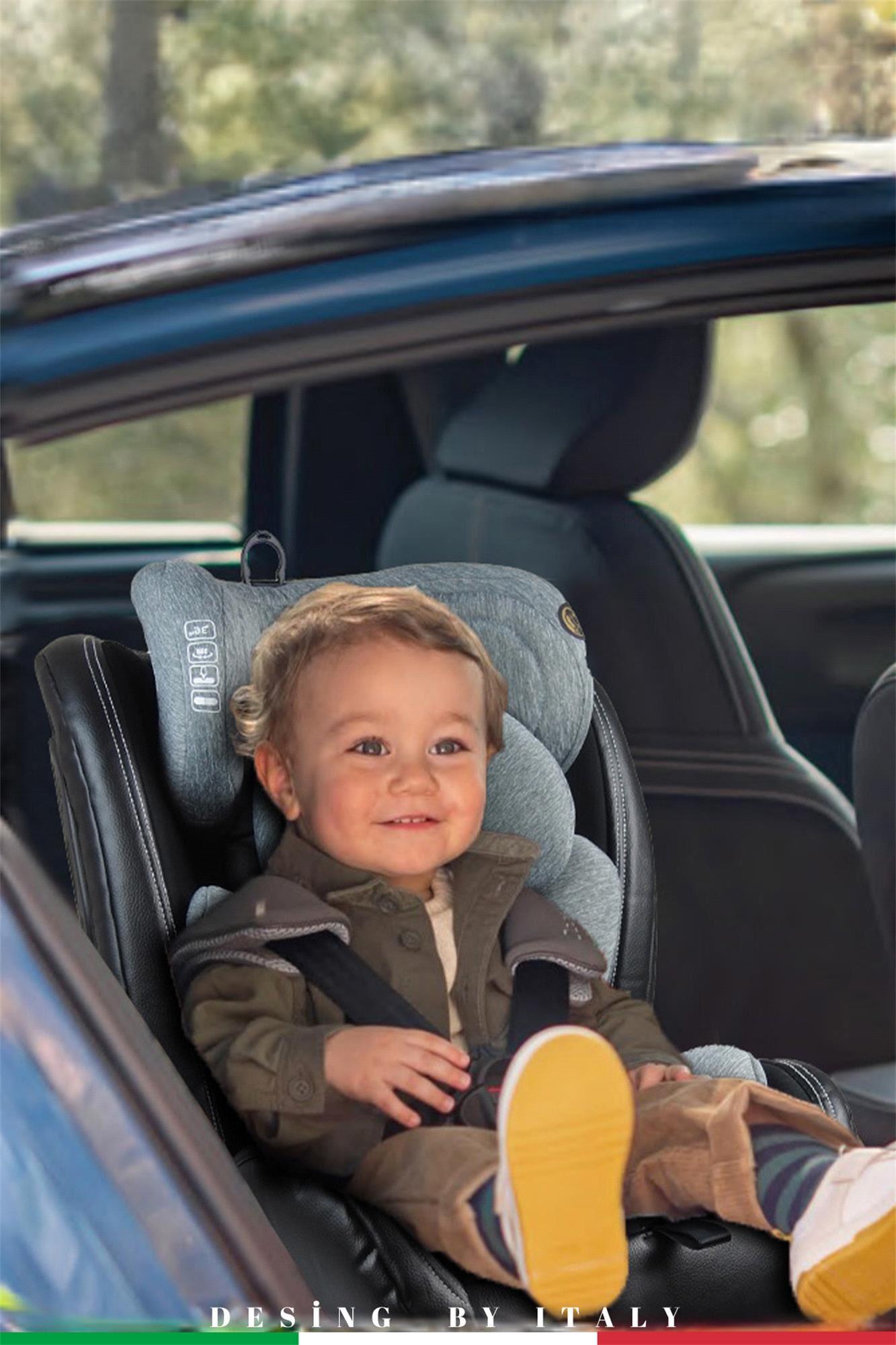 Prego Profix Pro Signal 360 Derece Dönebilen 0-36 Kg Isofixli Oto Koltuğu Siyah 4093