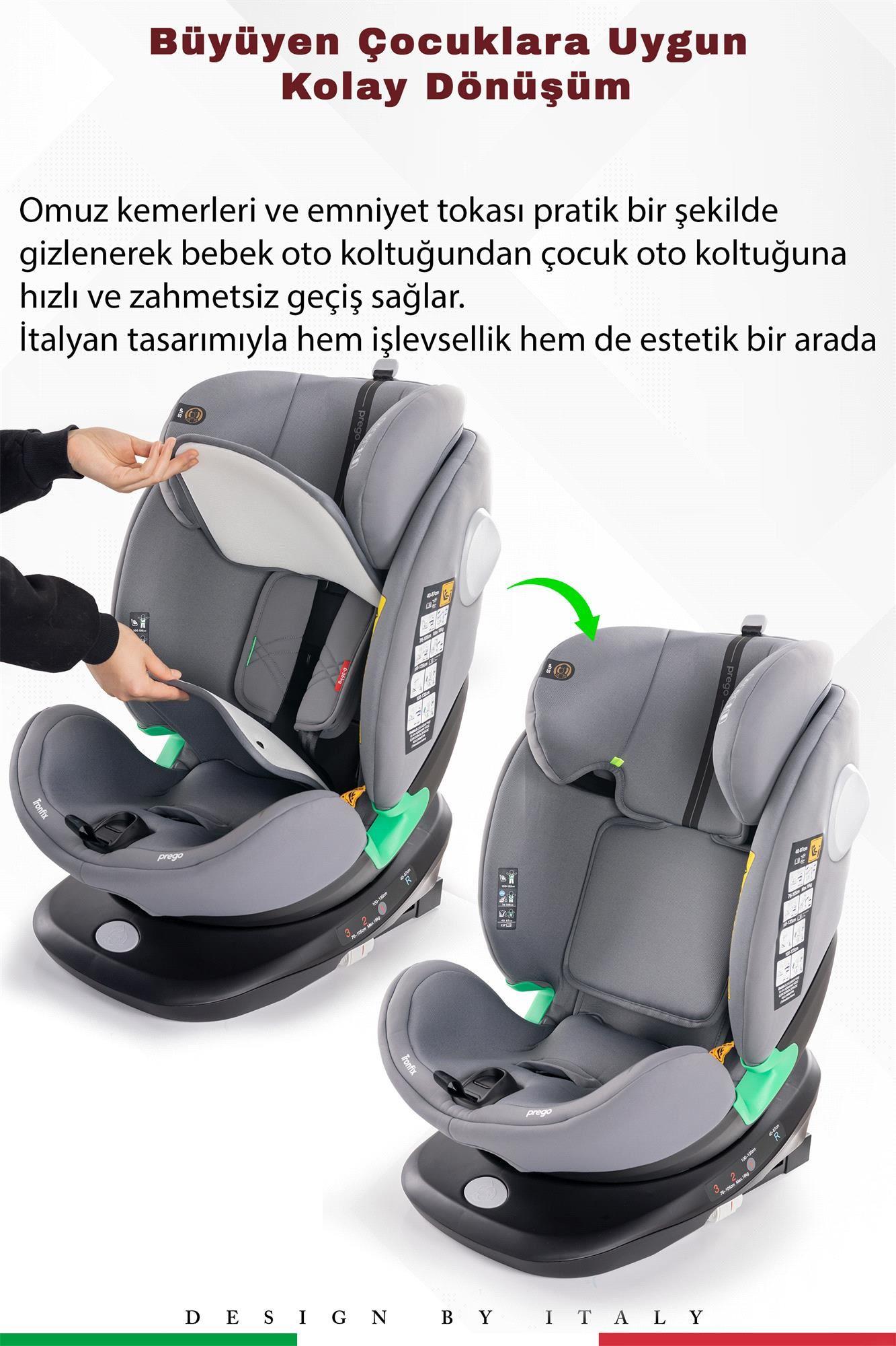 Prego Tronfix Isize Oto Koltuğu Gri Q9004