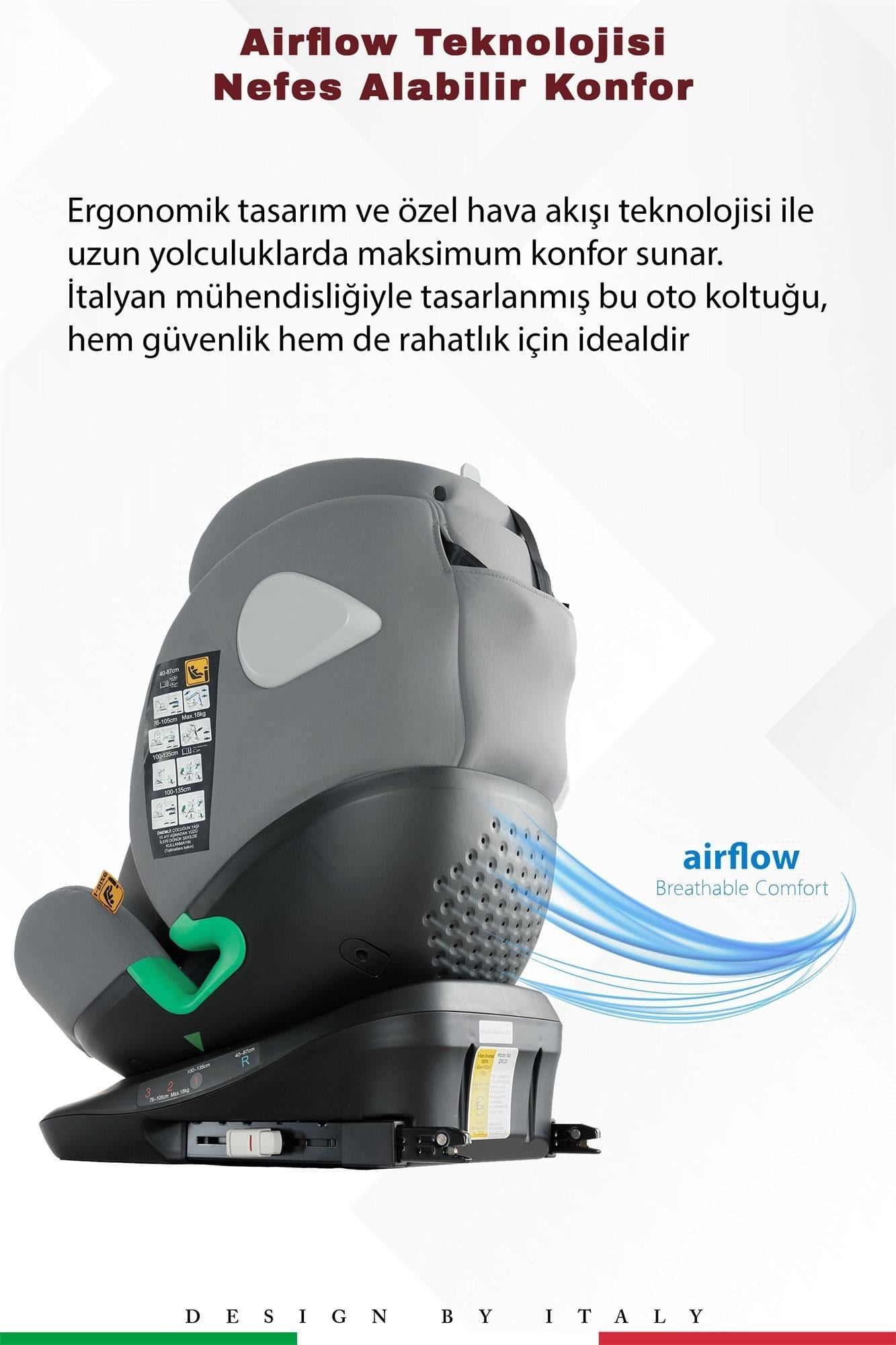 Prego Tronfix Isize Oto Koltuğu Gri Q9004