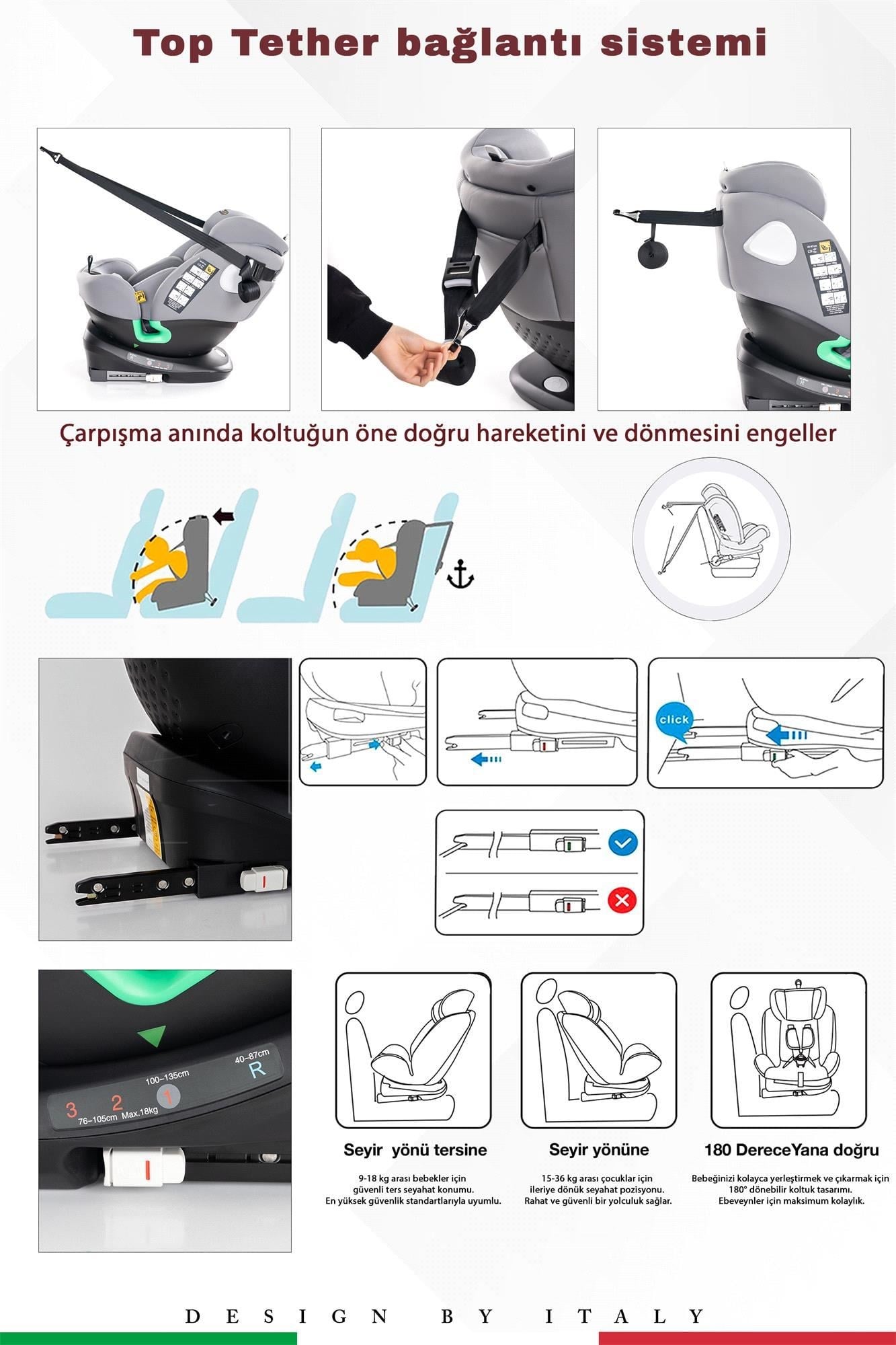 Prego Tronfix Isize Oto Koltuğu Gri Q9004