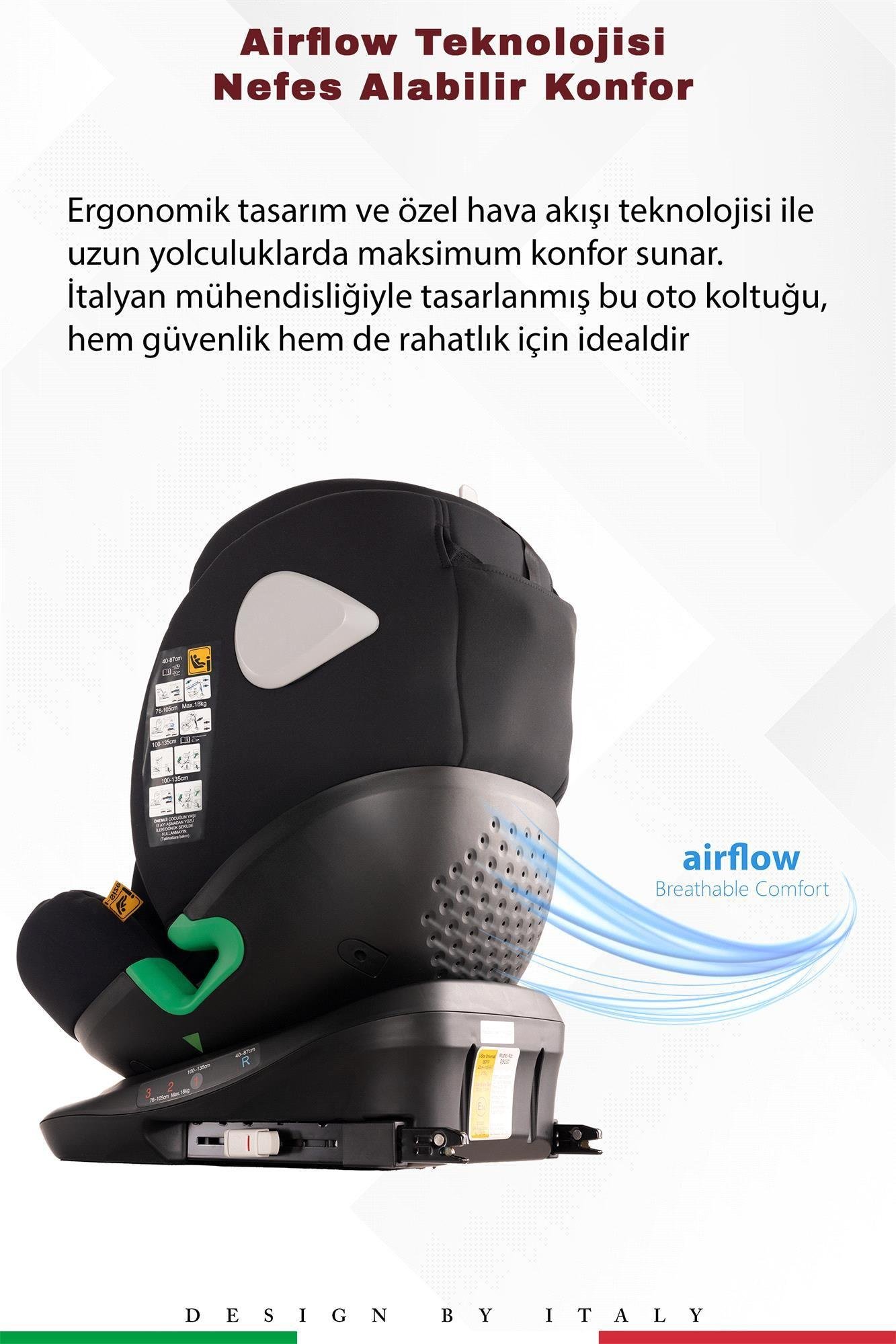 Prego Tronfix Isize Oto Koltuğu Siyah Q9004