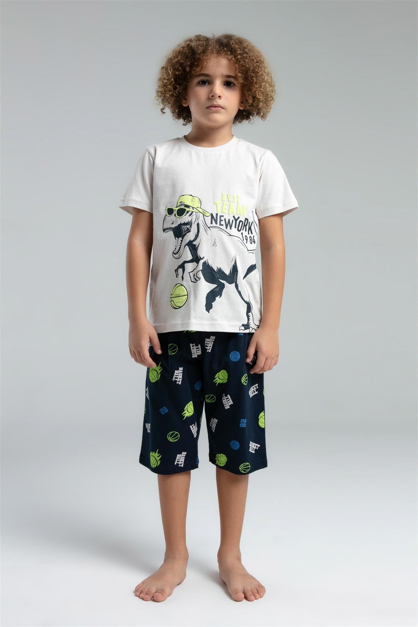 RolyPoly Erkek Çocuk Tişört Kapri Takım Taş RP3534 