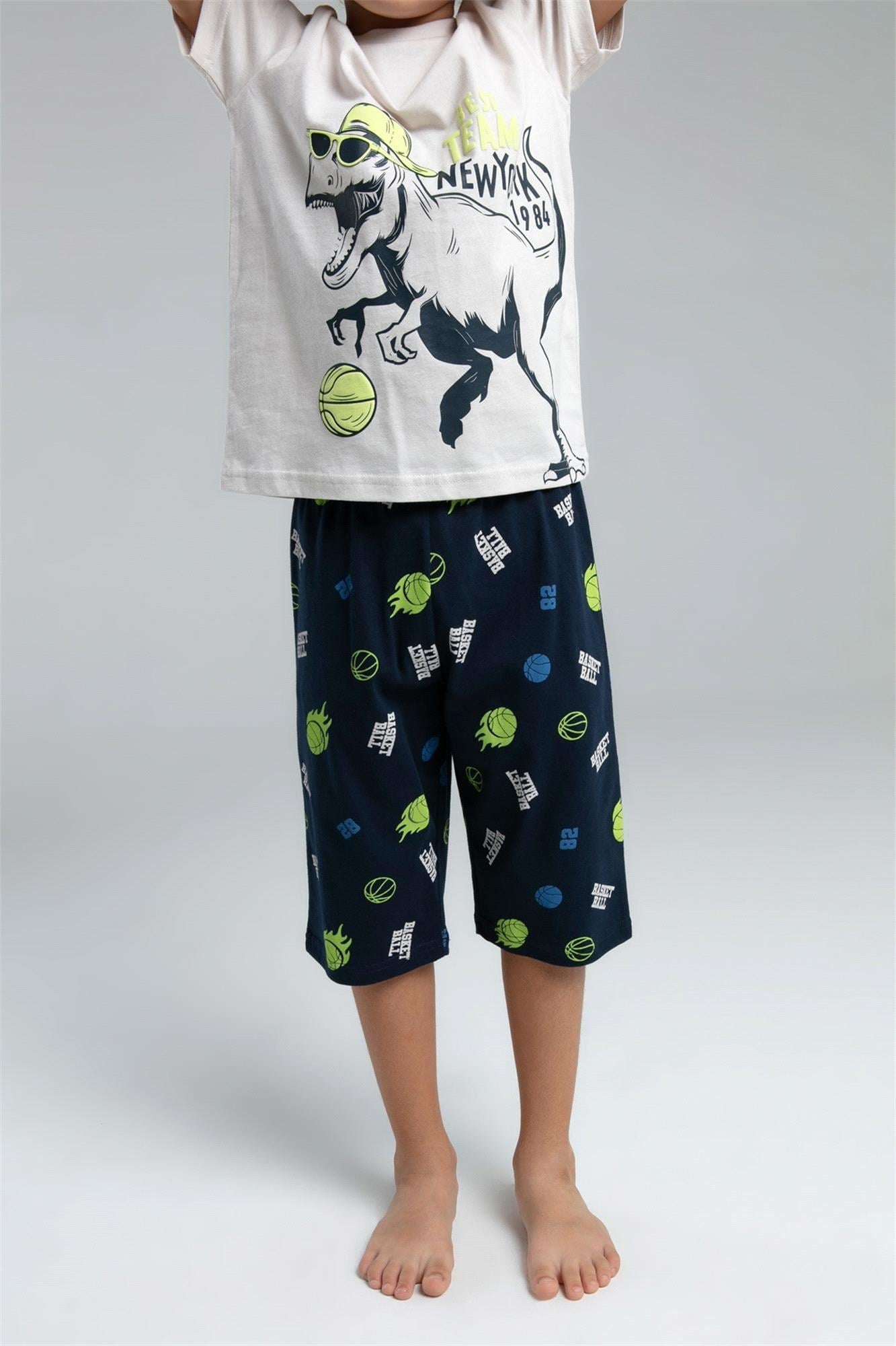 RolyPoly Erkek Çocuk Tişört Kapri Takım Taş RP3534 