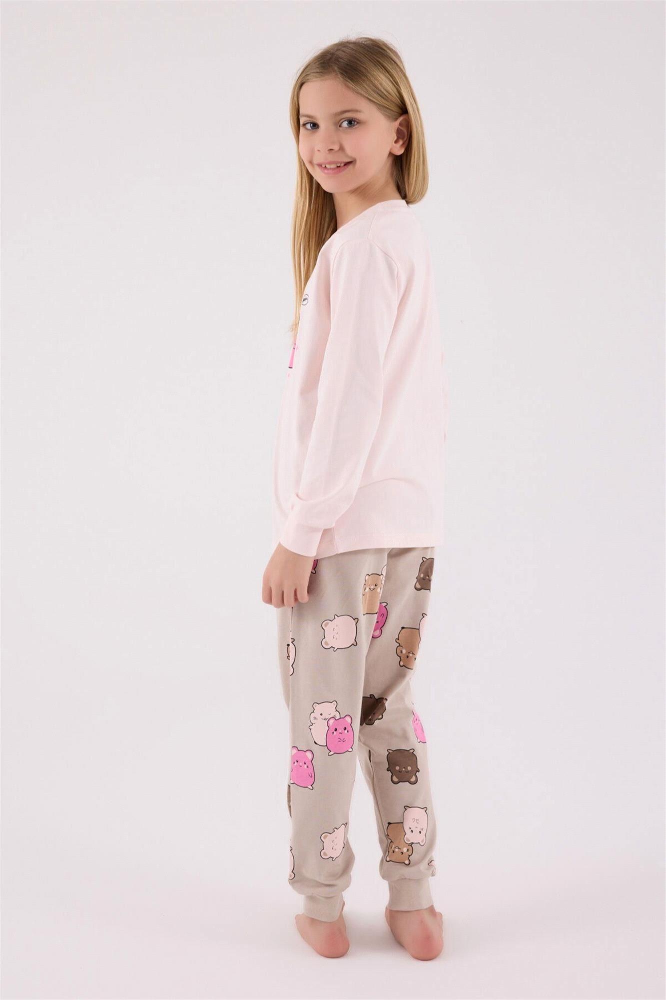 RolyPoly Kız Çocuk Alt Üst Takım Pembe RP3705-2
